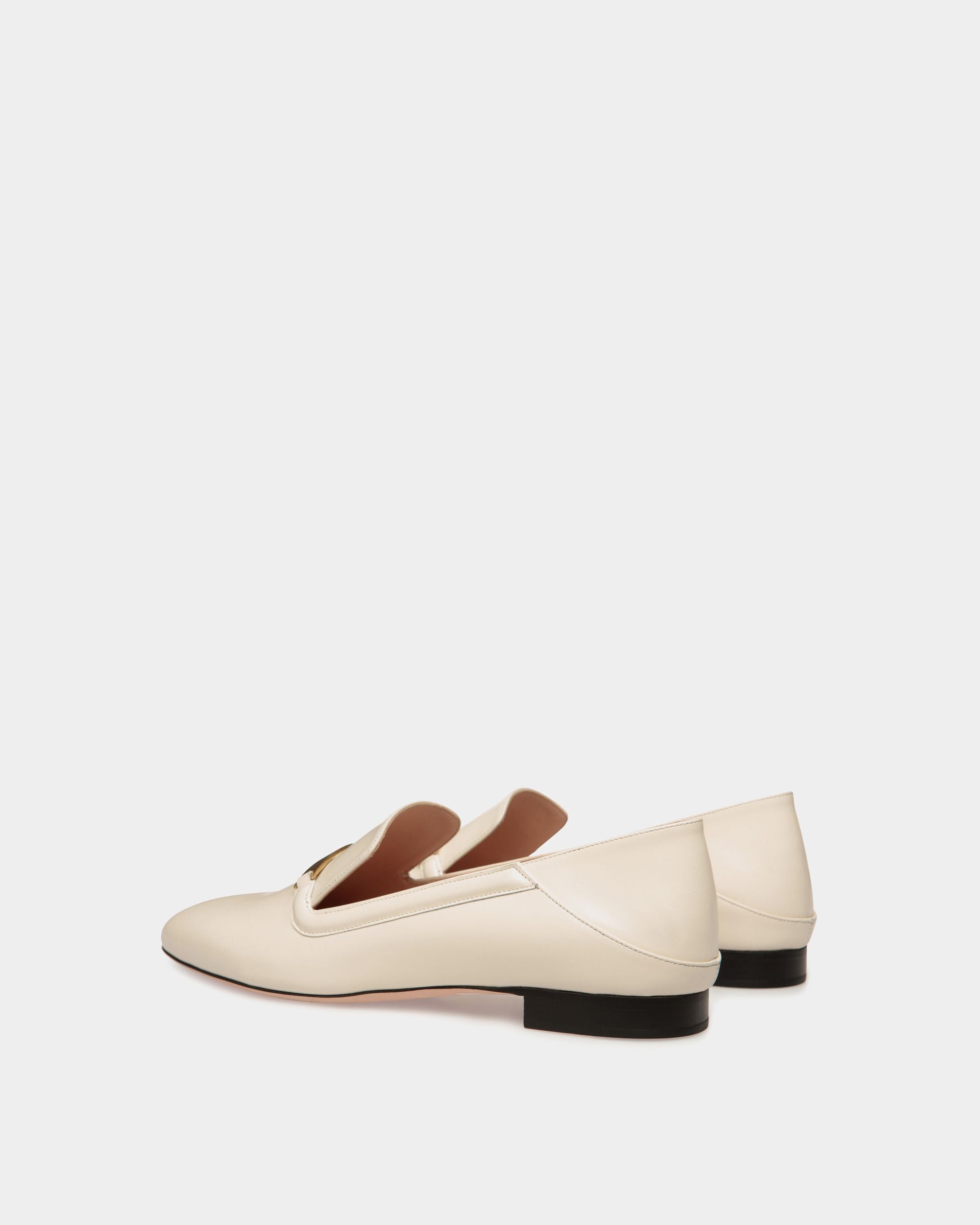 Ballerina Deco Aus Leder In Weiß - Damen - Bally - 04