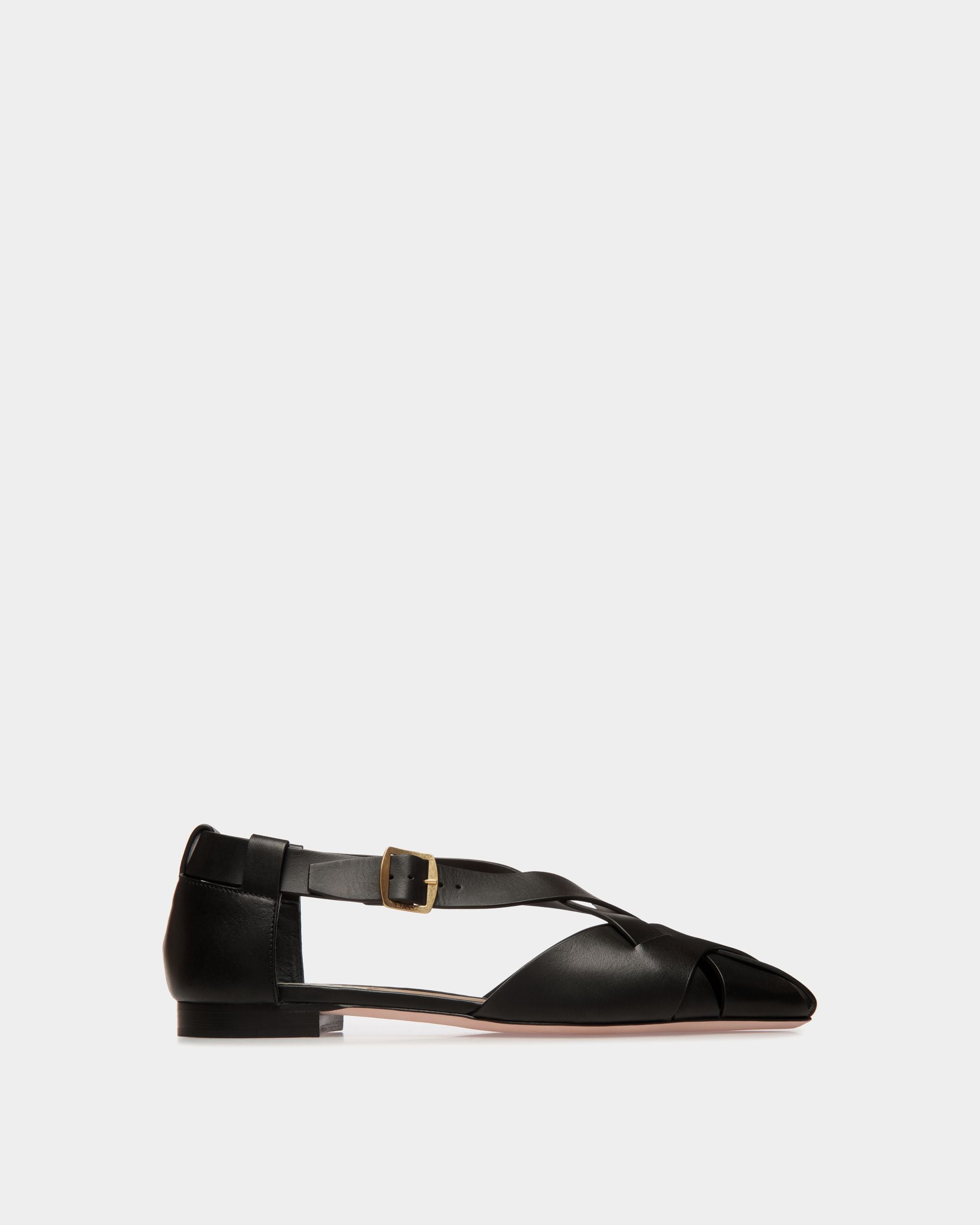 Scarpa Bassa Sylt In Pelle Spazzolata Nera - Donna - Bally - 01