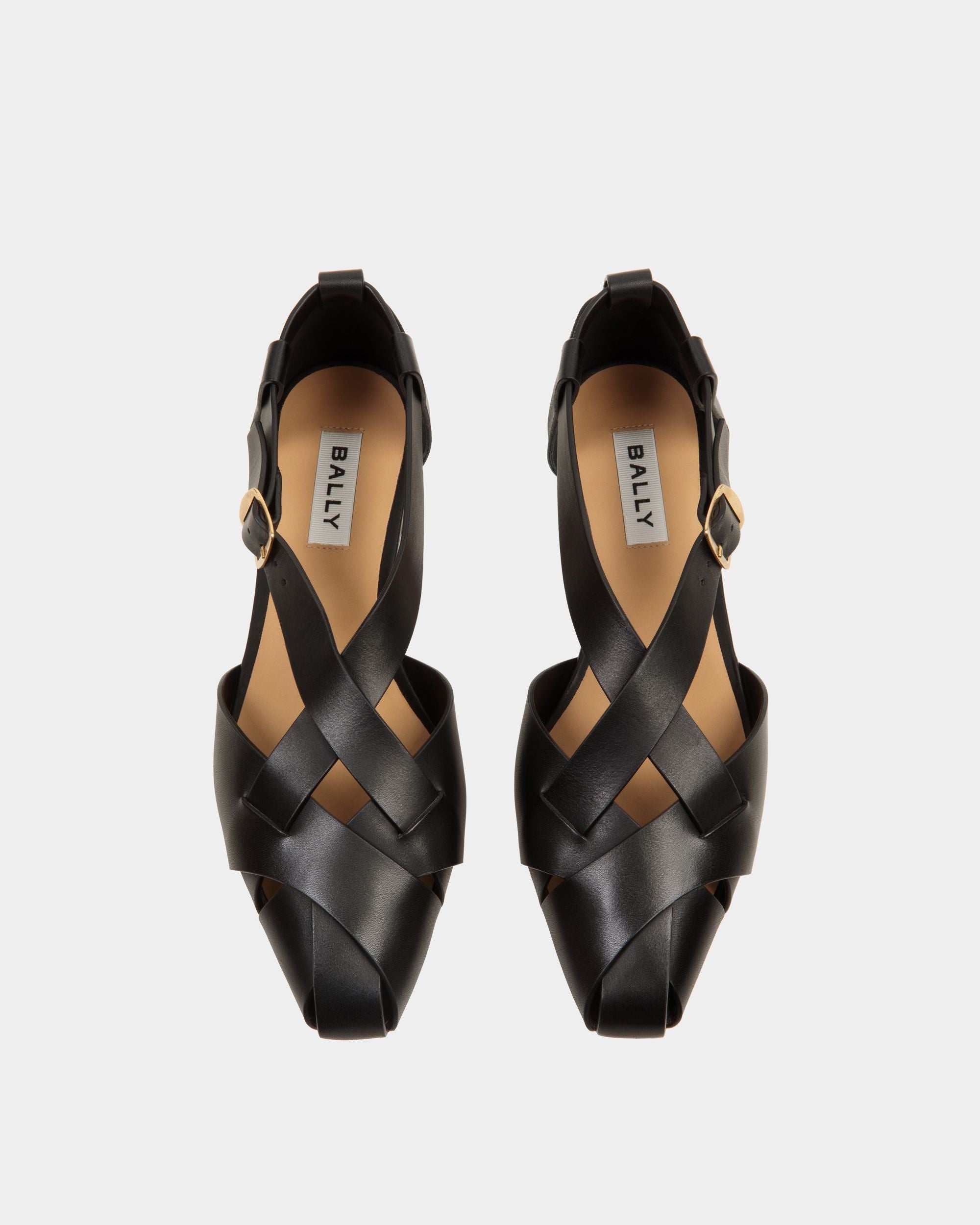 Scarpa Bassa Sylt In Pelle Spazzolata Nera - Donna - Bally - 05