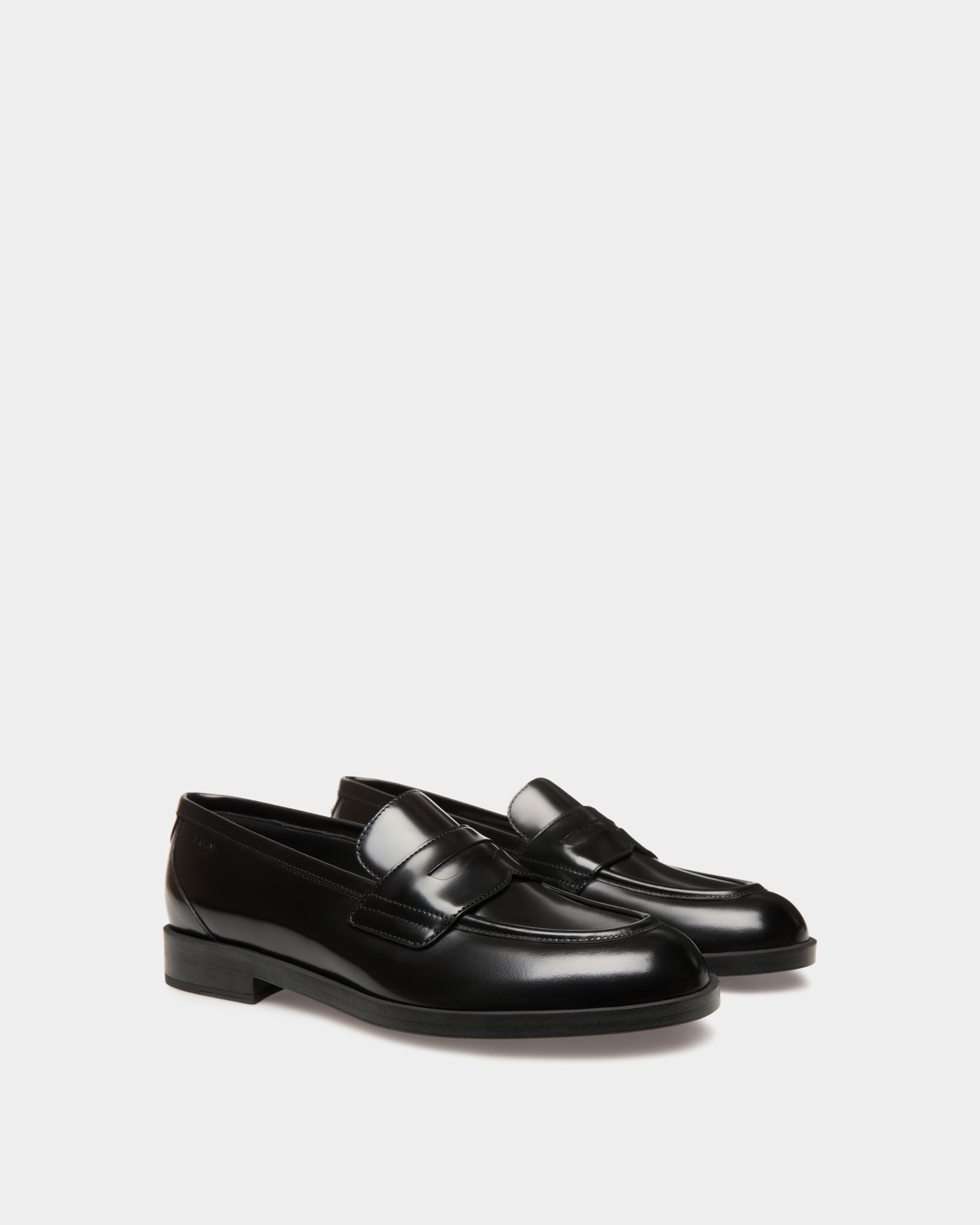 Mocassino Egli In Pelle Nera - Donna - Bally - 02