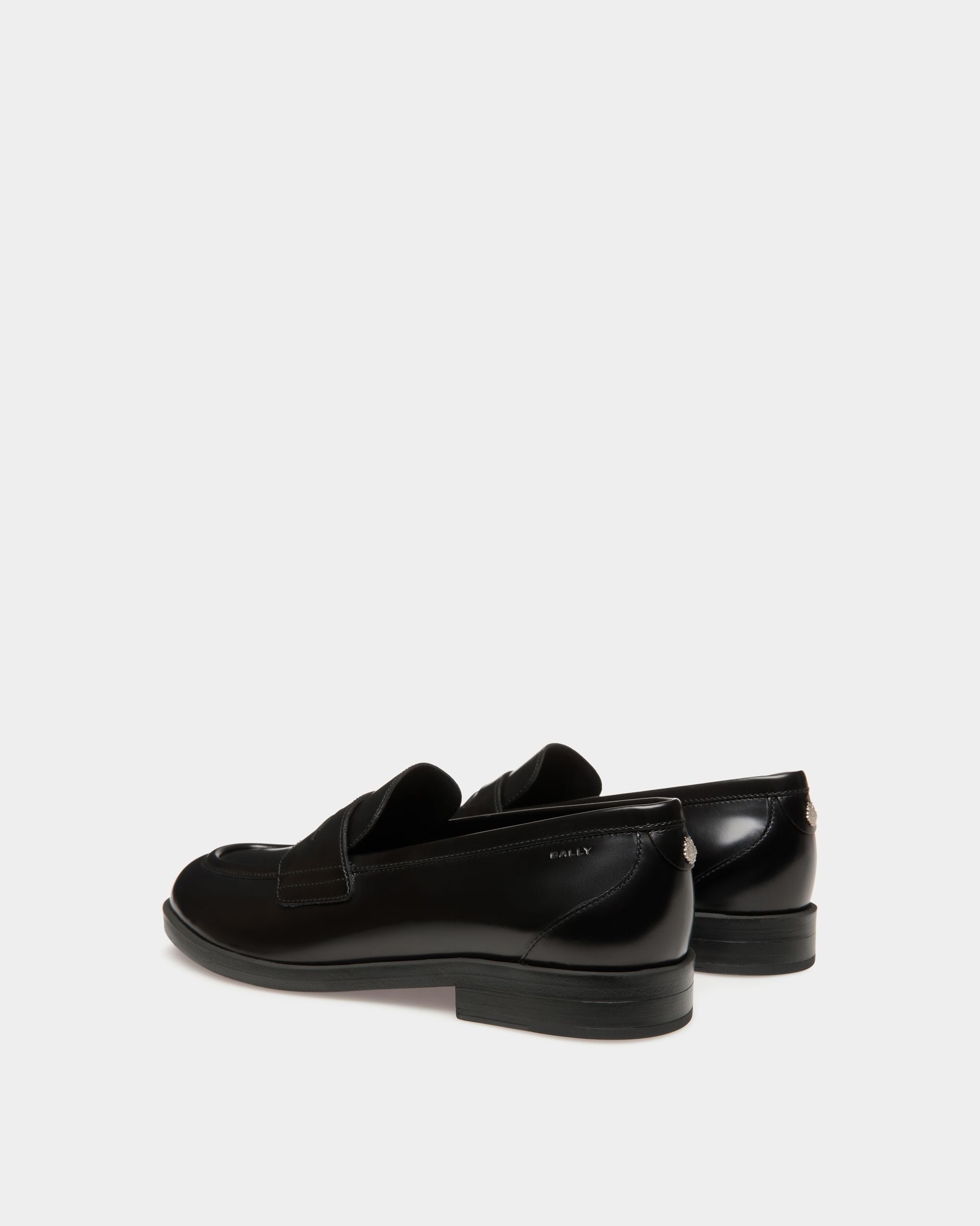 Mocassino Egli In Pelle Nera - Donna - Bally - 03