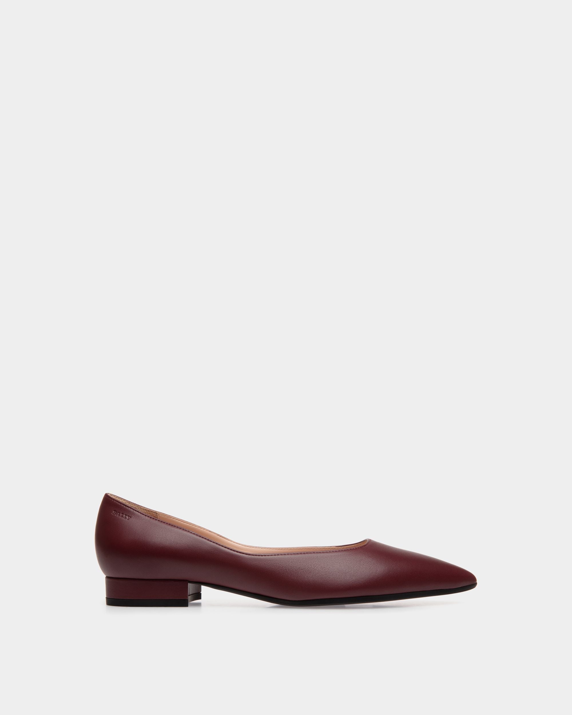 Flats In Red Leather - Damen - Bally - 01