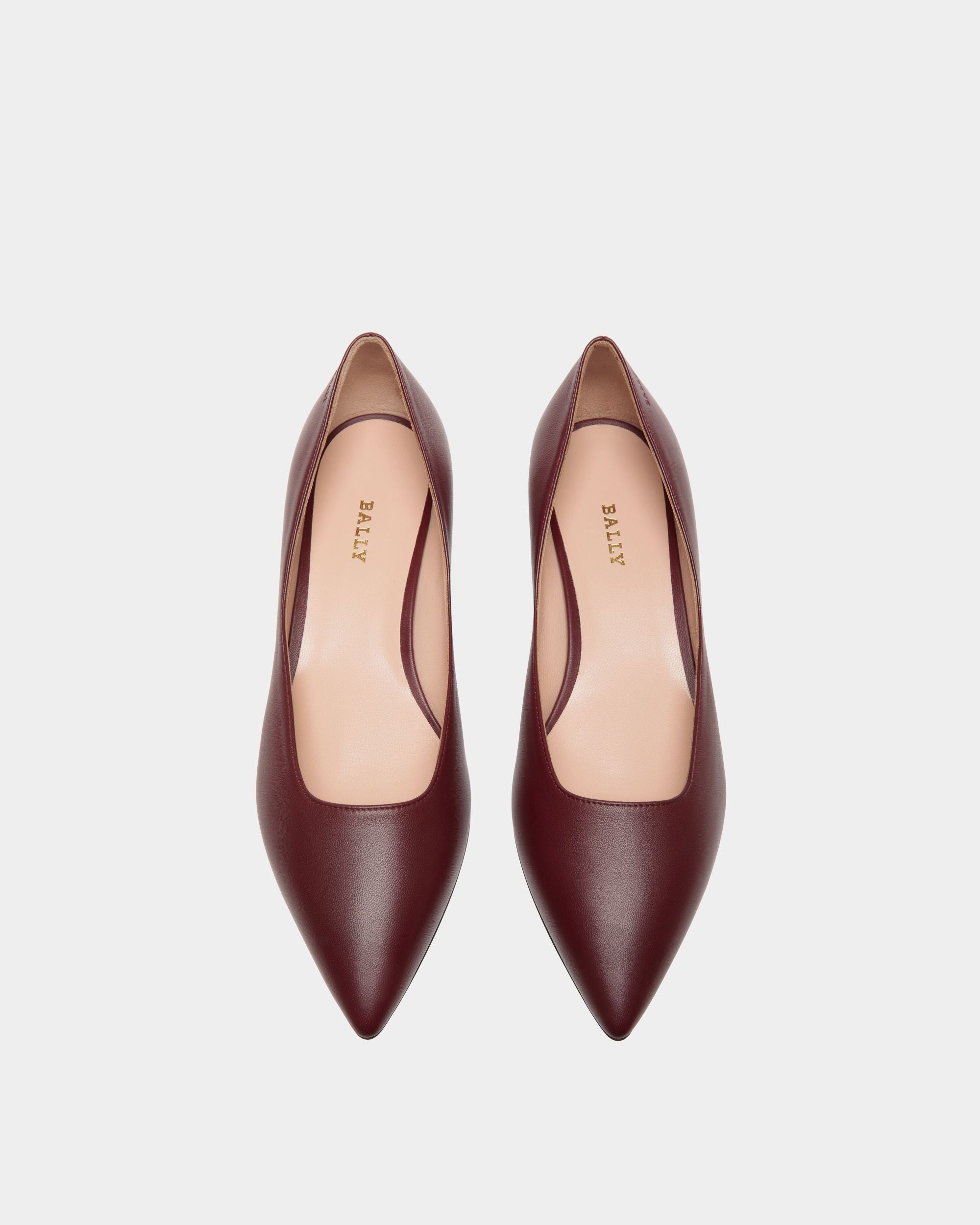 Flats In Red Leather - Damen - Bally - 04