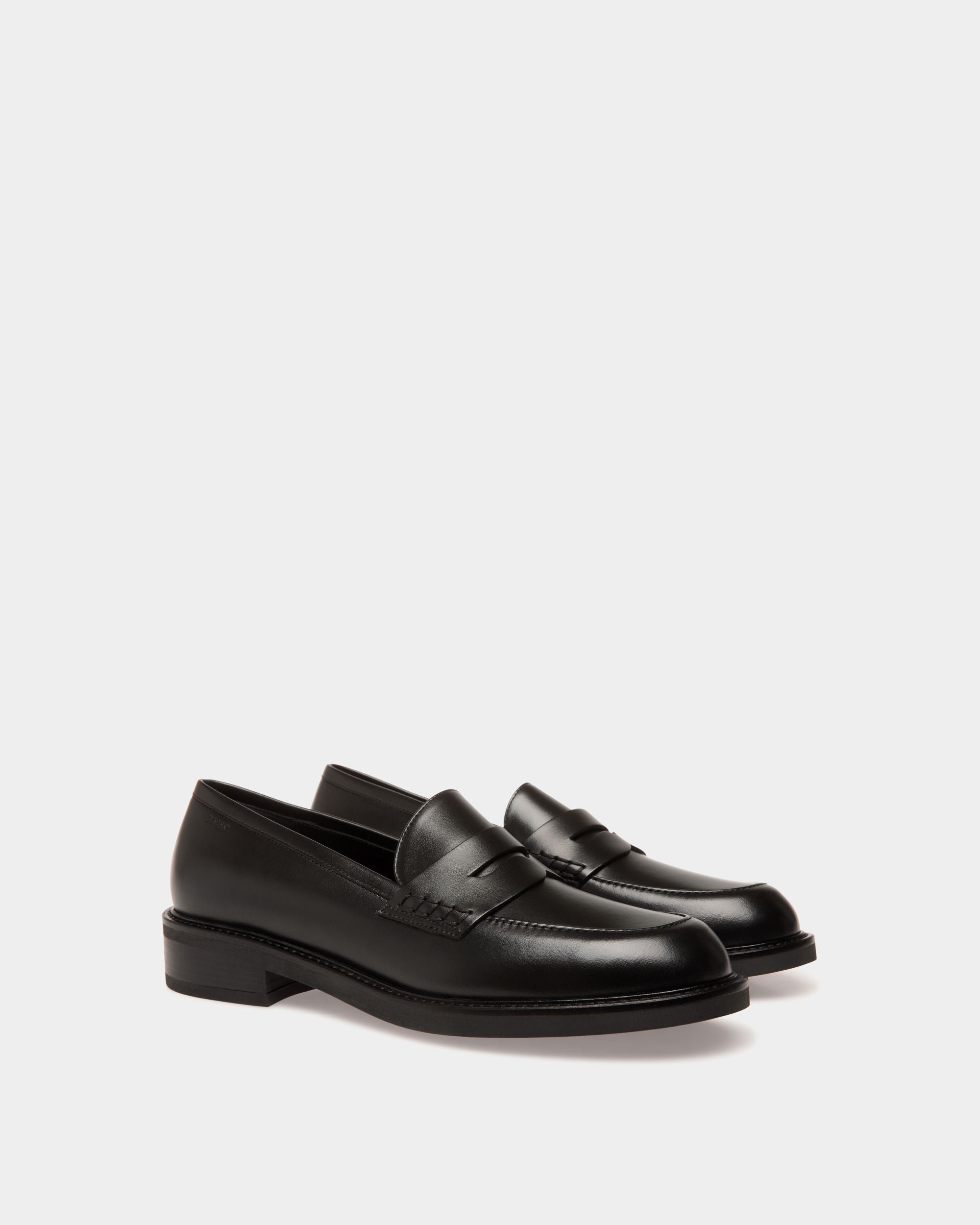 Flats In Black Leather - Femme - Bally - 02