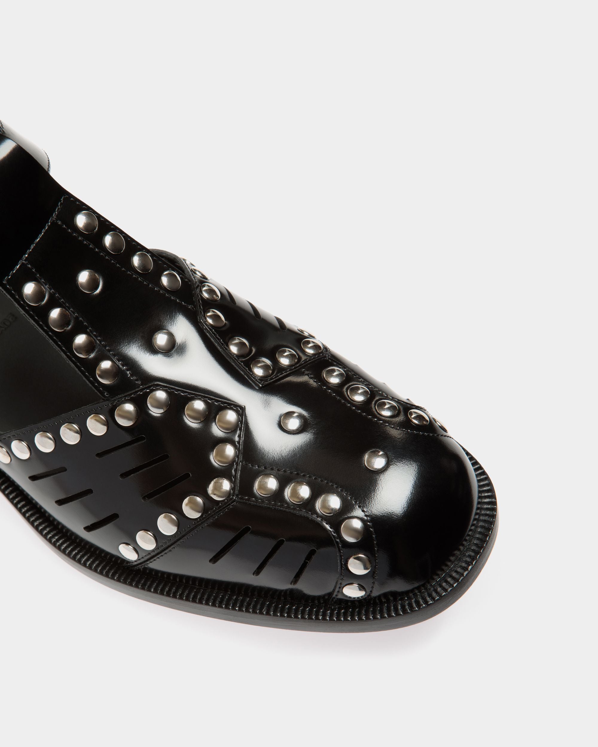 Flache Spiegel Sandalen Aus Leder In Schwarz - Damen - Bally - 05