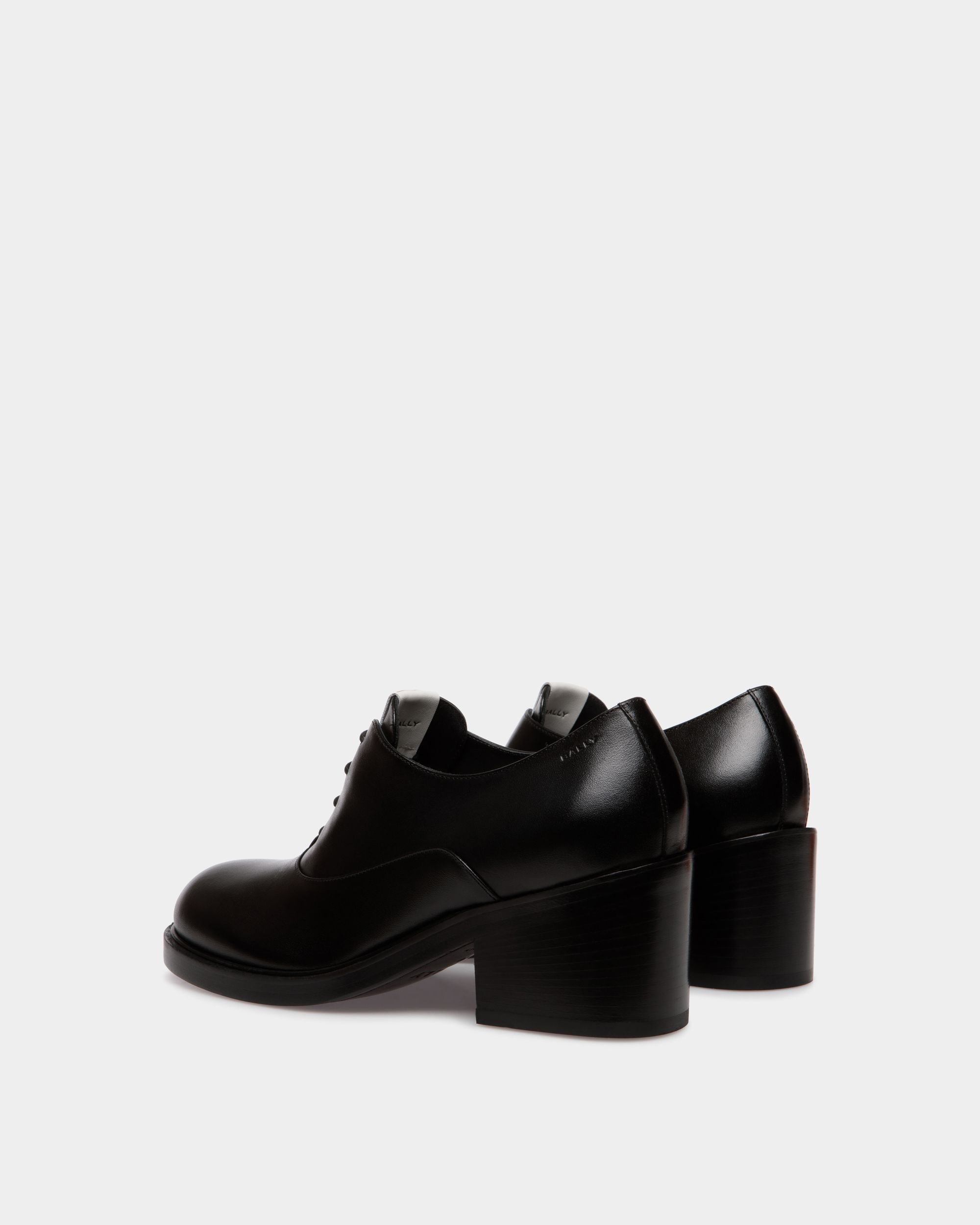 Peggy Oxford In Black Leather - Women's - Bally - 03