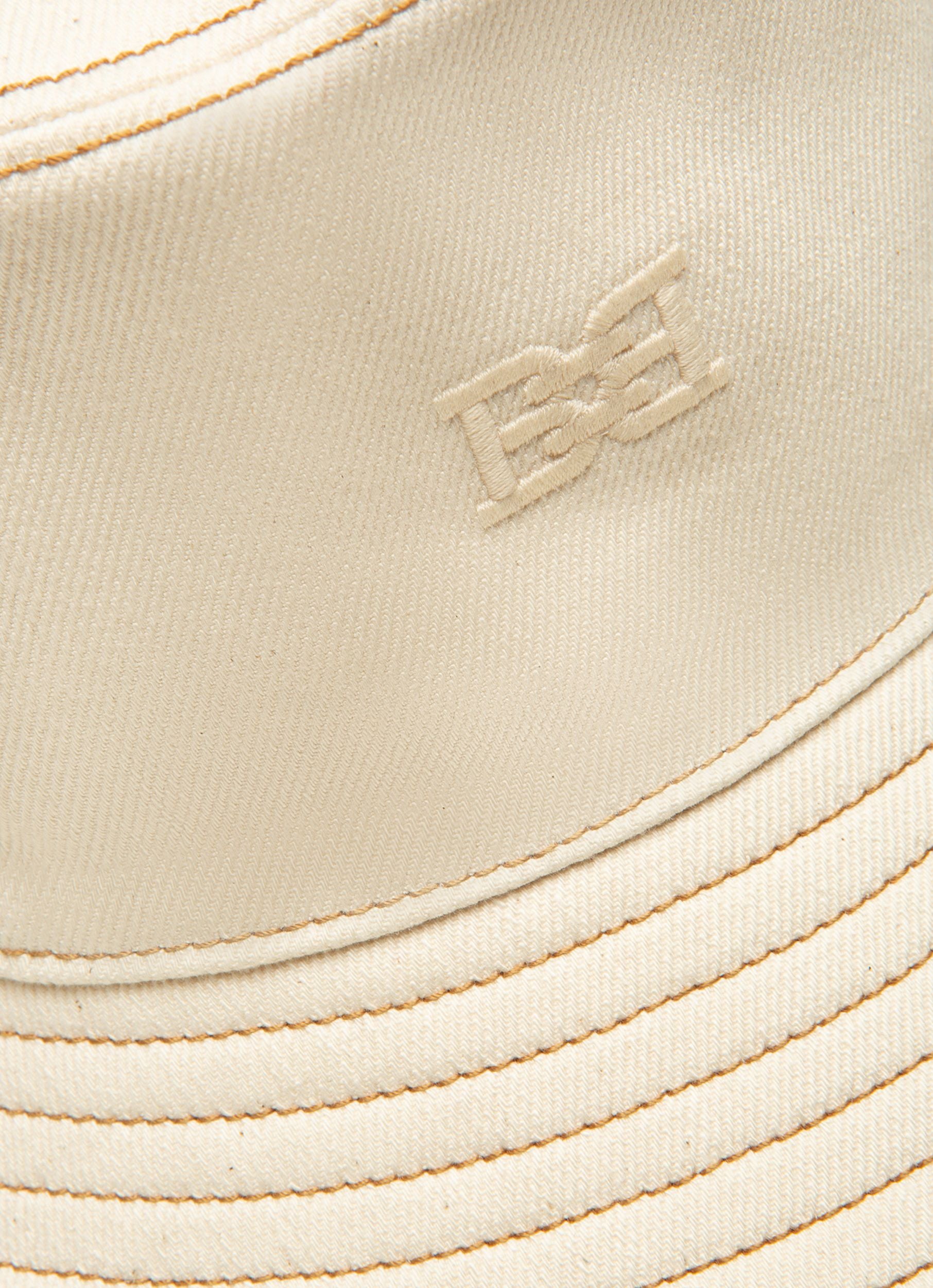 Chapeau En Coton Blanc - Femme - Bally - 02