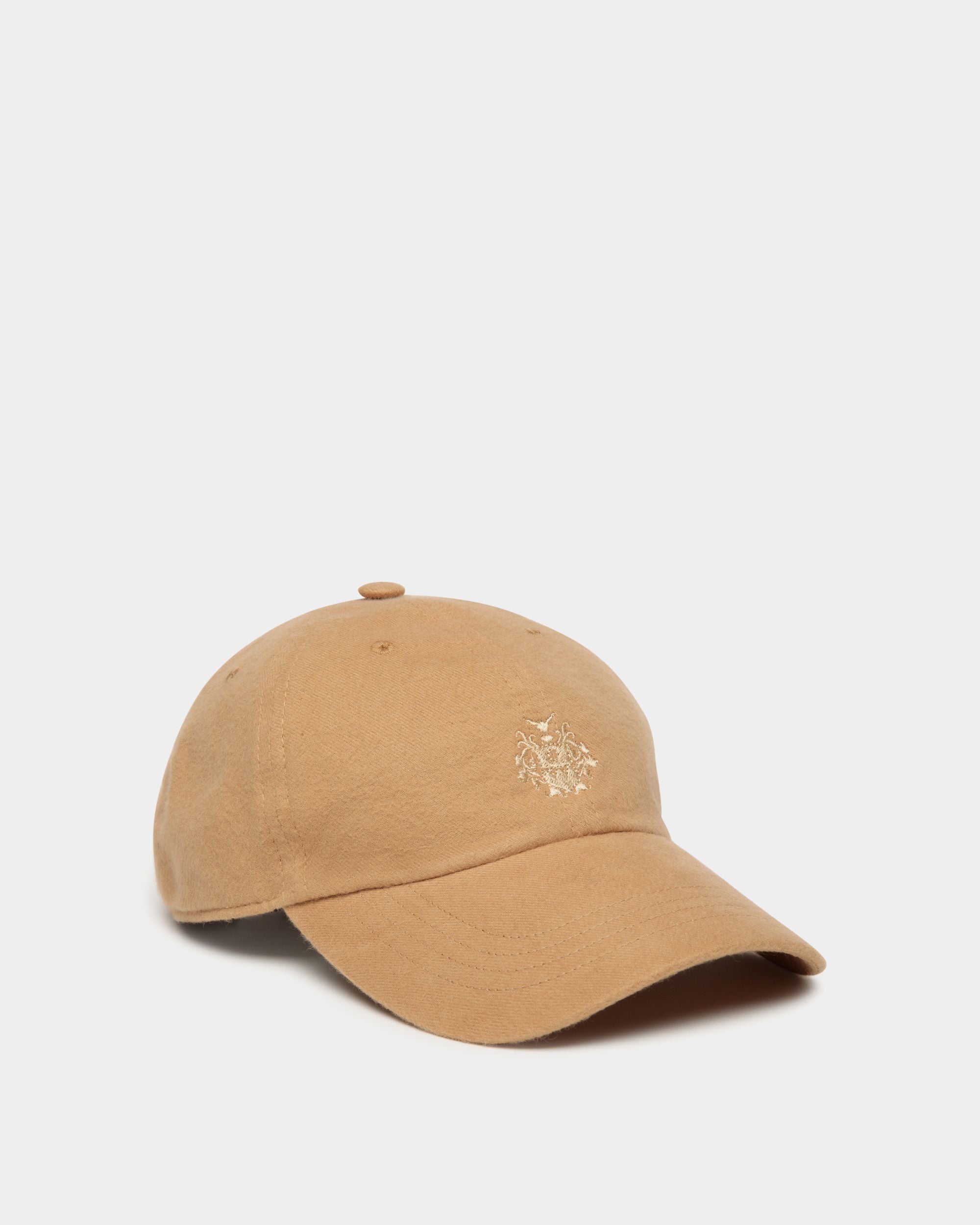 Casquette De Base-Ball Bally Crest Logo En Coton Camel - Femme - Bally - 01