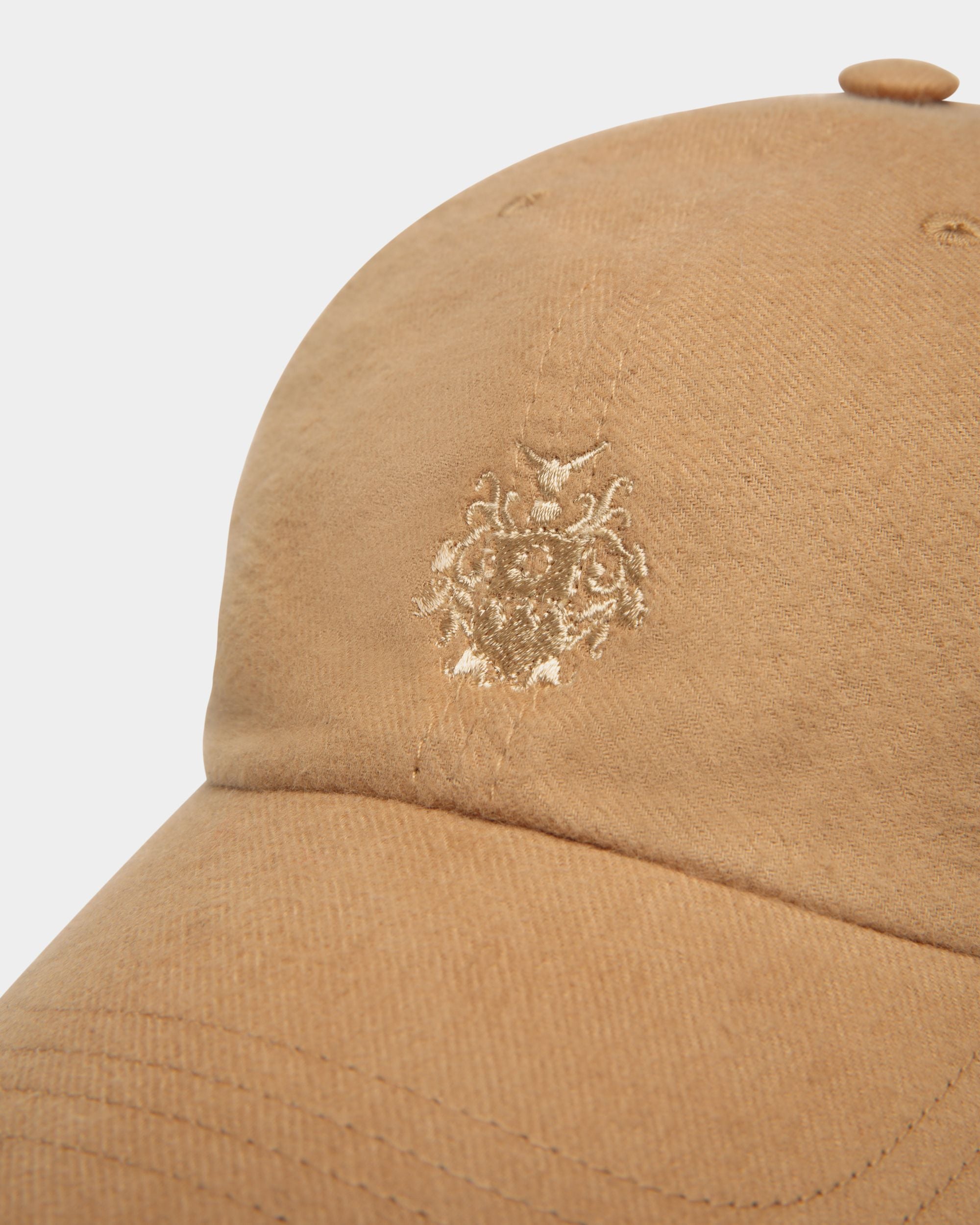 Casquette De Base-Ball Bally Crest Logo En Coton Camel - Femme - Bally - 03