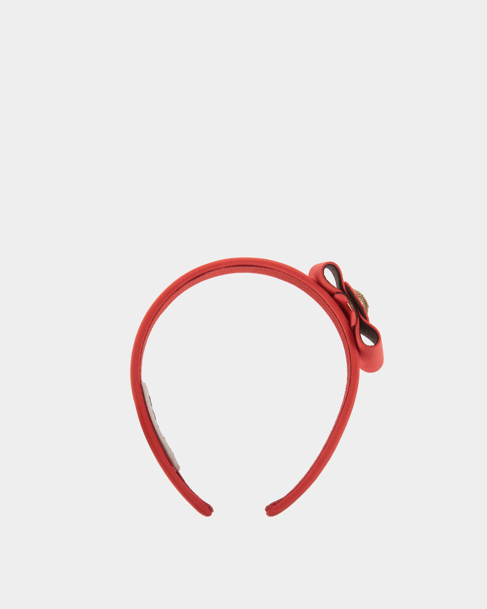 Stirnband Mit Bally-Schleife In Rot - Damen - Bally - 01