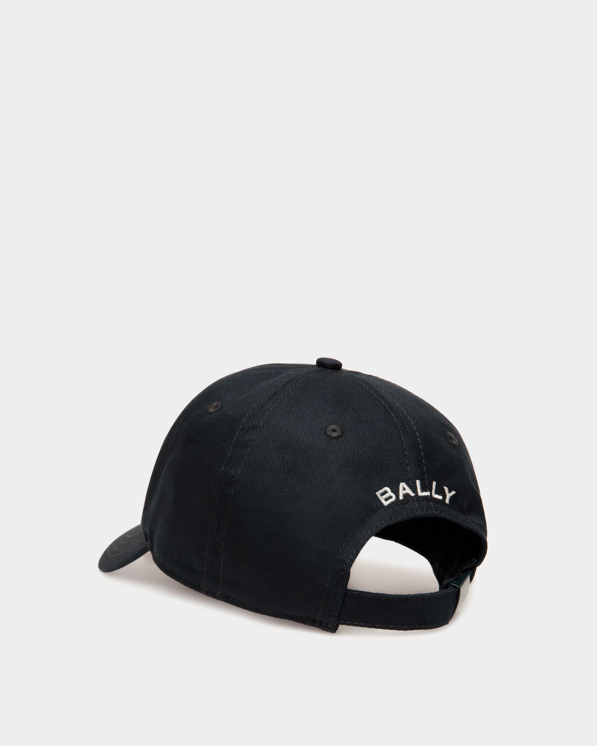 Baseball Hat with Bally Cake in Navy Blue Cotton - Women's - Bally - 03