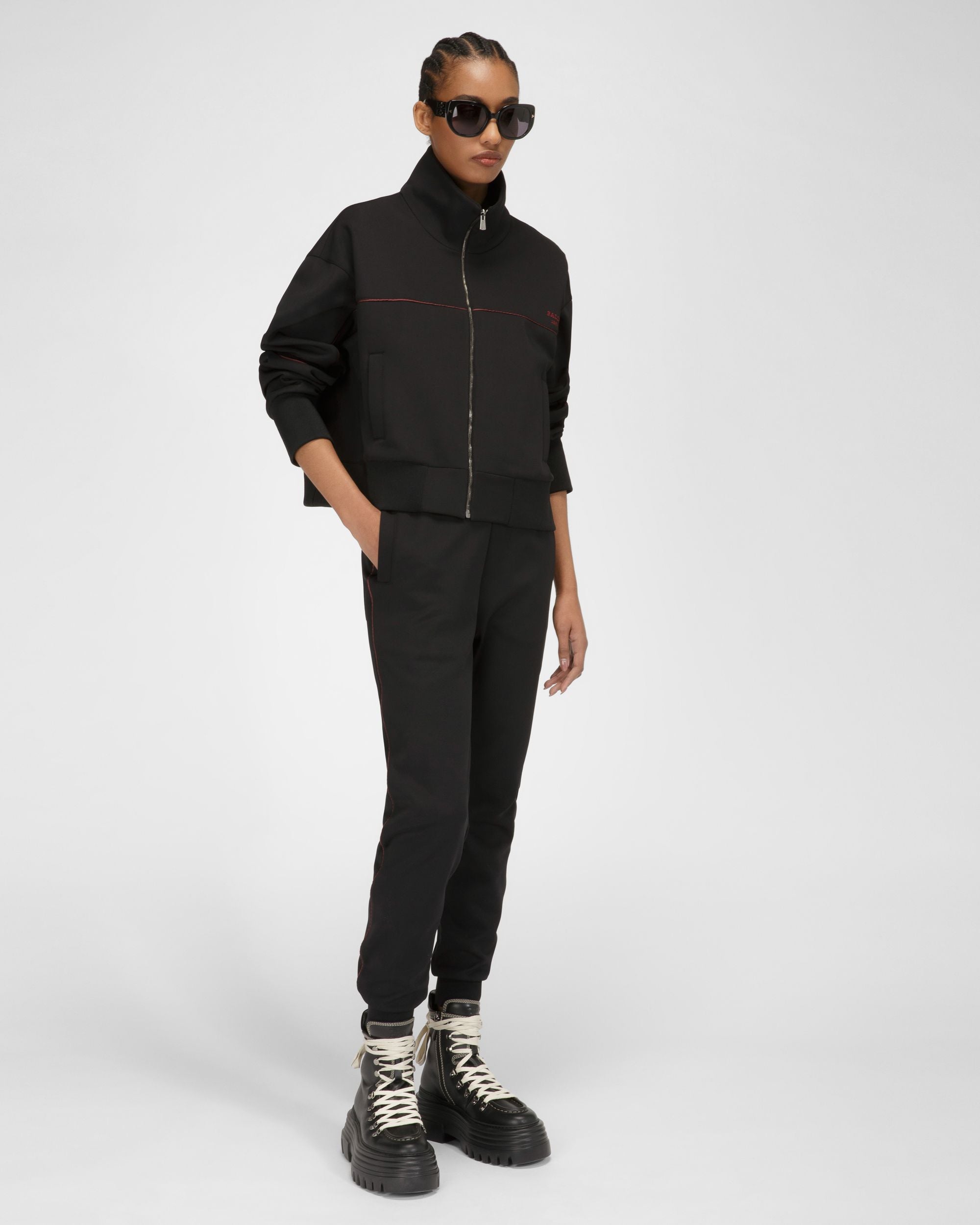 Trainingshose Aus Schwarzem Polyester-Mischgewebe - Damen - Bally - 05