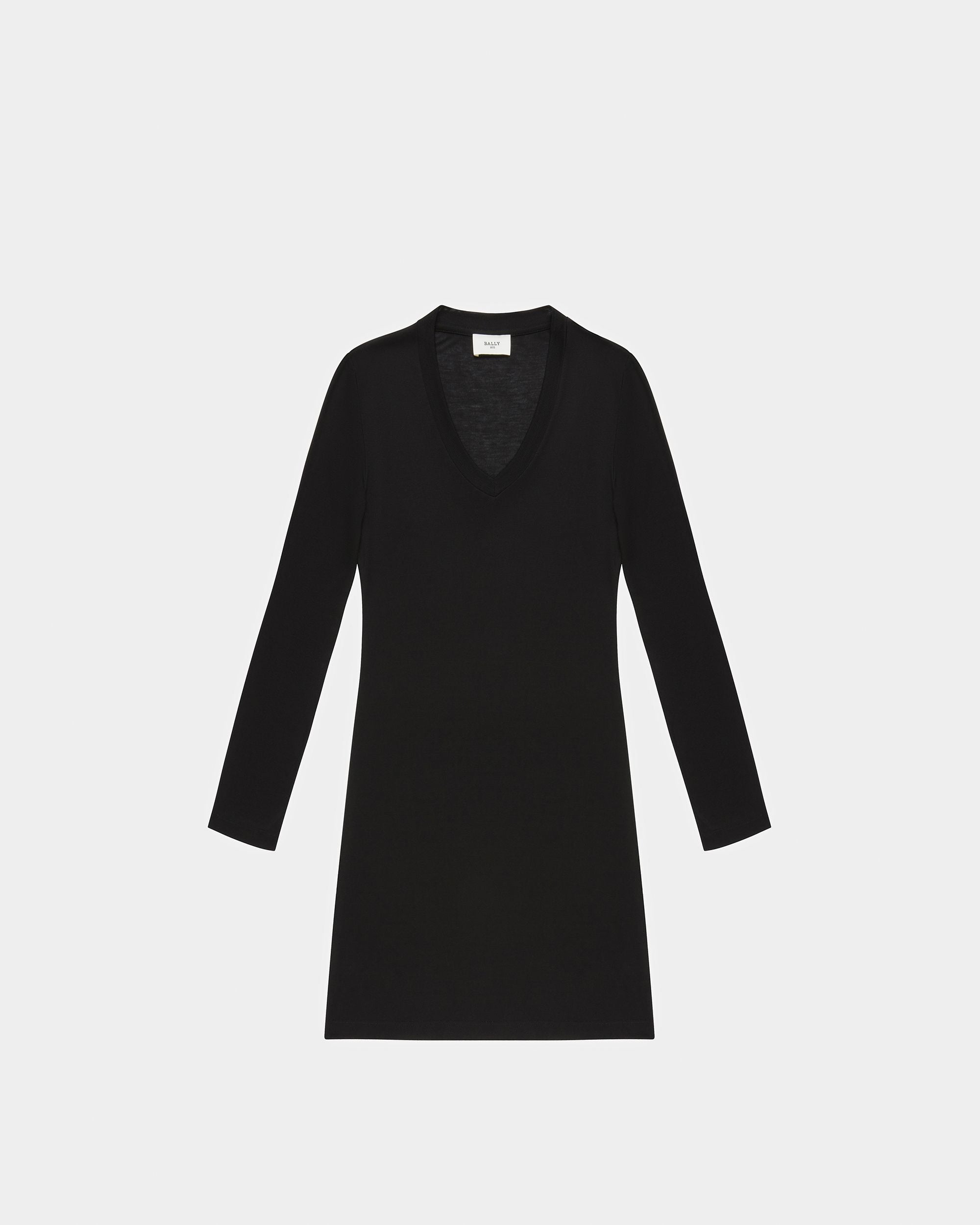Robe En Lyocell Noir - Femme - Bally - 01