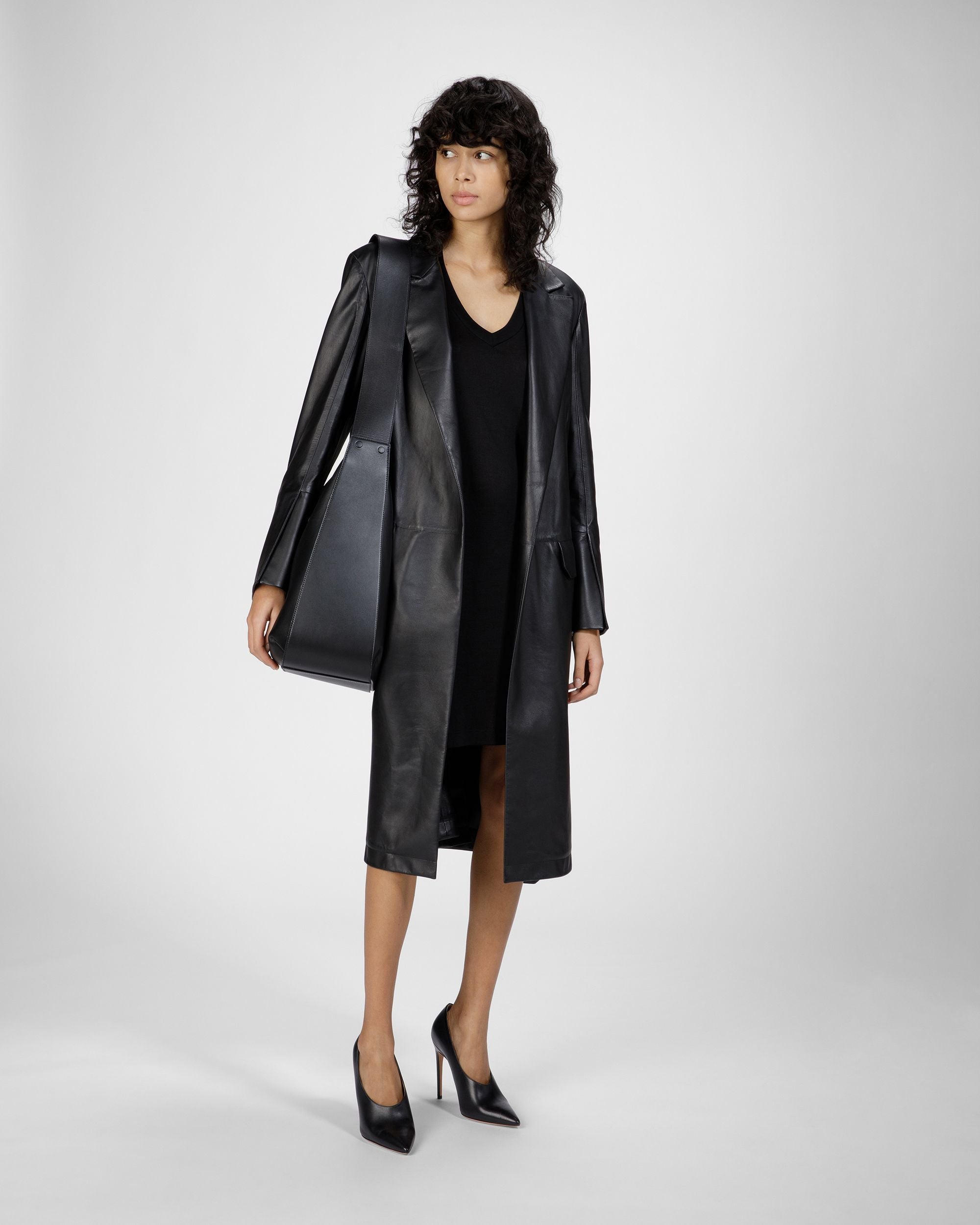 Robe En Lyocell Noir - Femme - Bally - 04