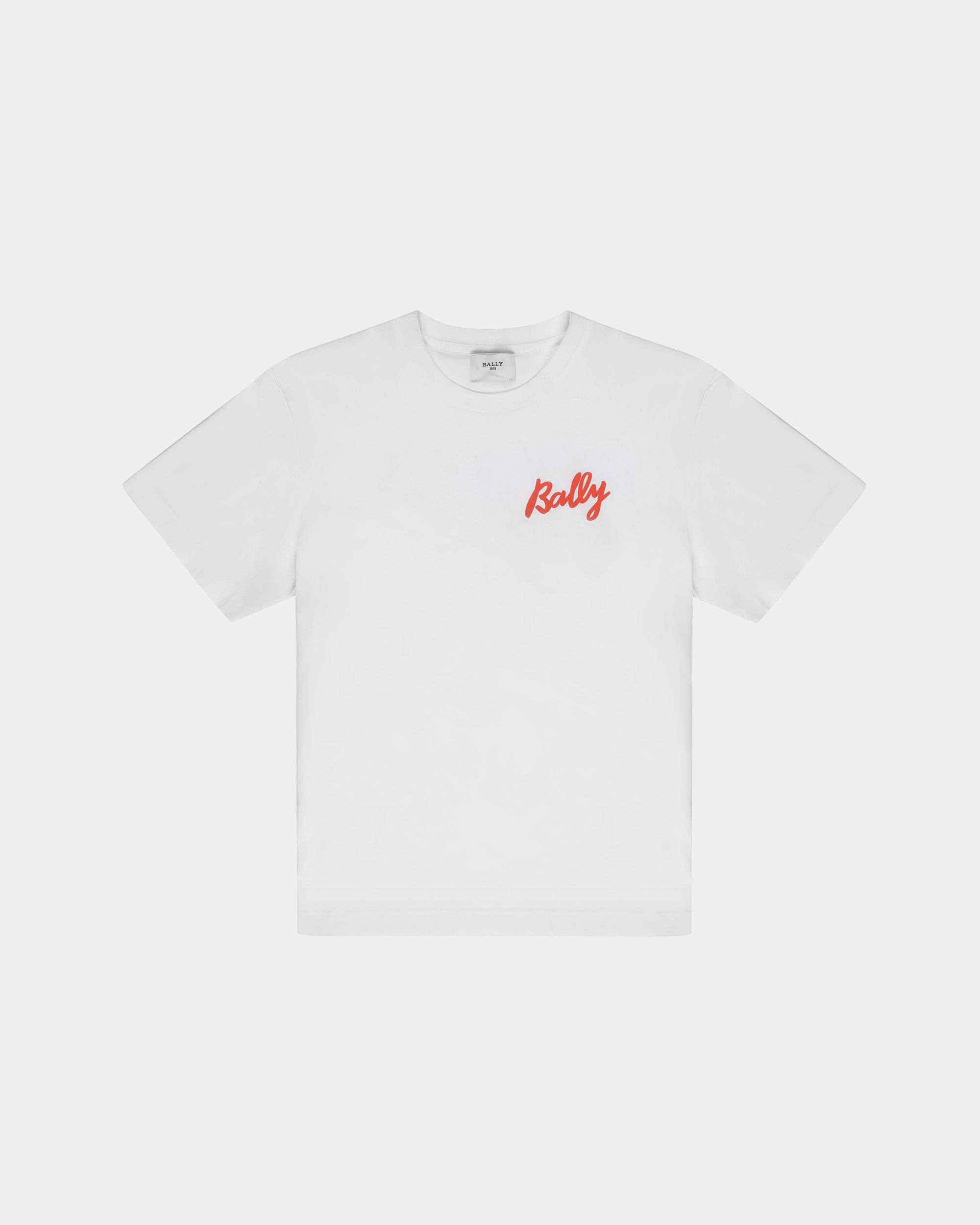 T-Shirt Aus Baumwolle In Weiß - Damen - Bally - 01