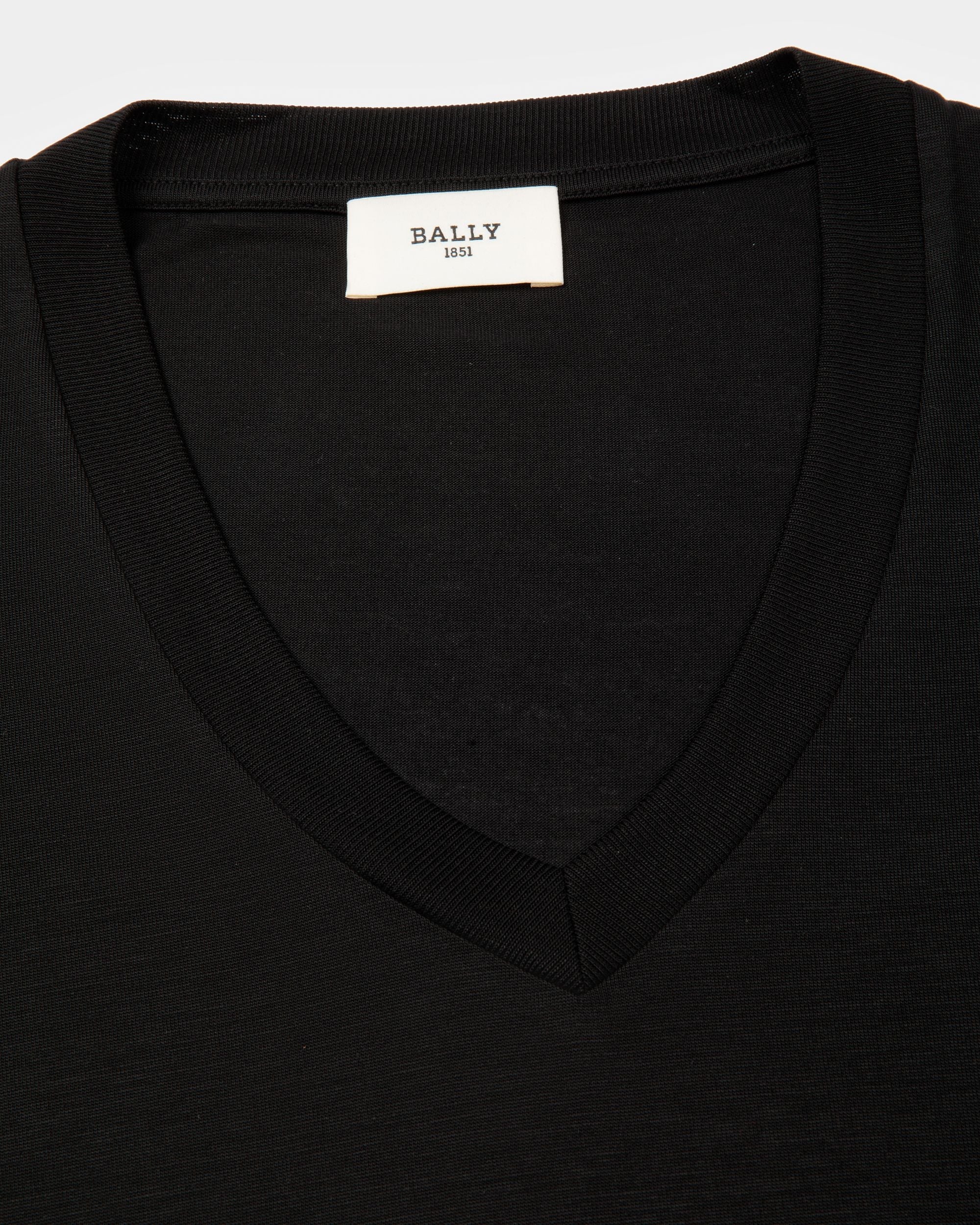 T-Shirt Aus Lyocell - Damen - Bally - 02