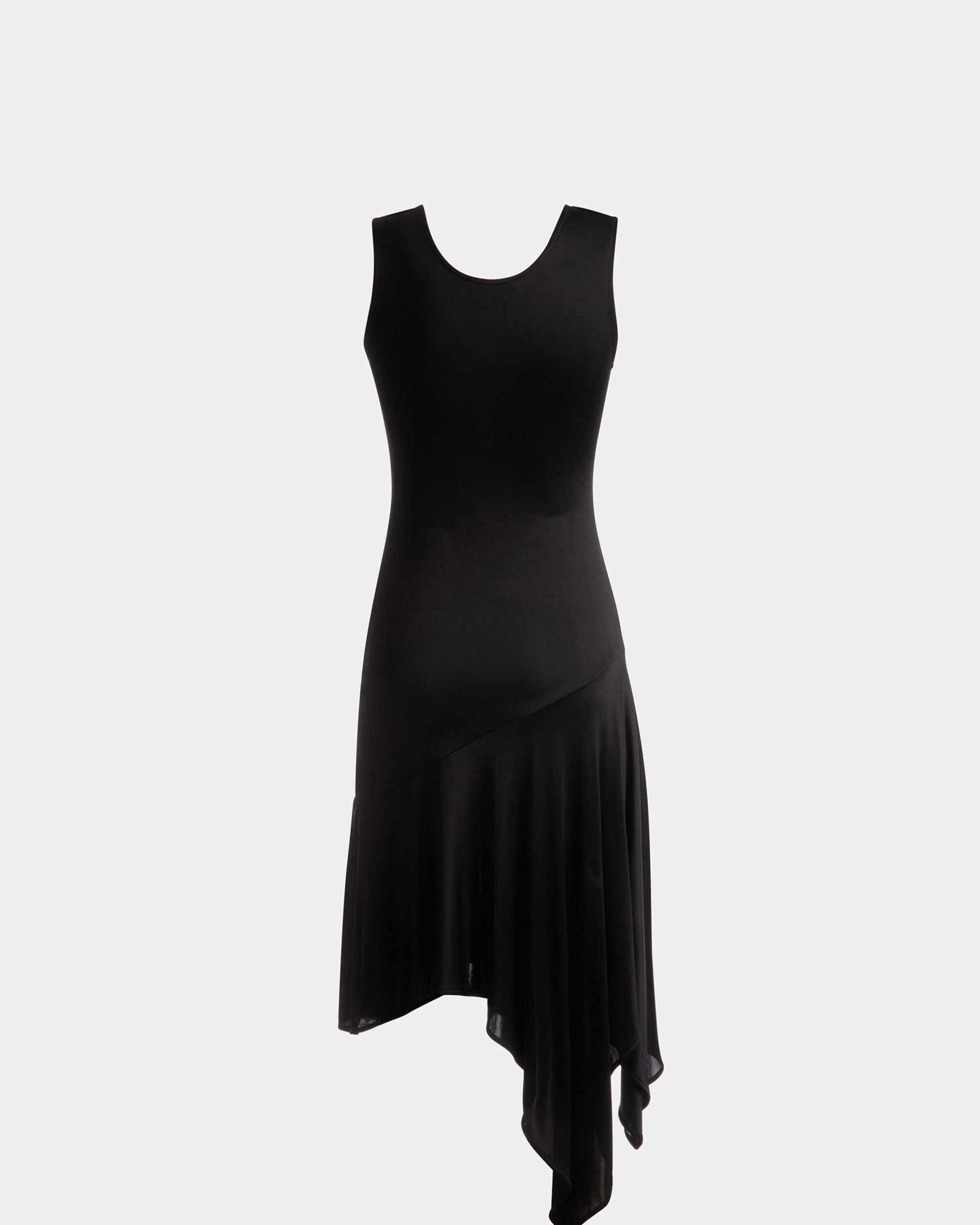 Asymmetrisches Kleid Aus schwarzem Viskosegemisch - Damen - Bally - 07