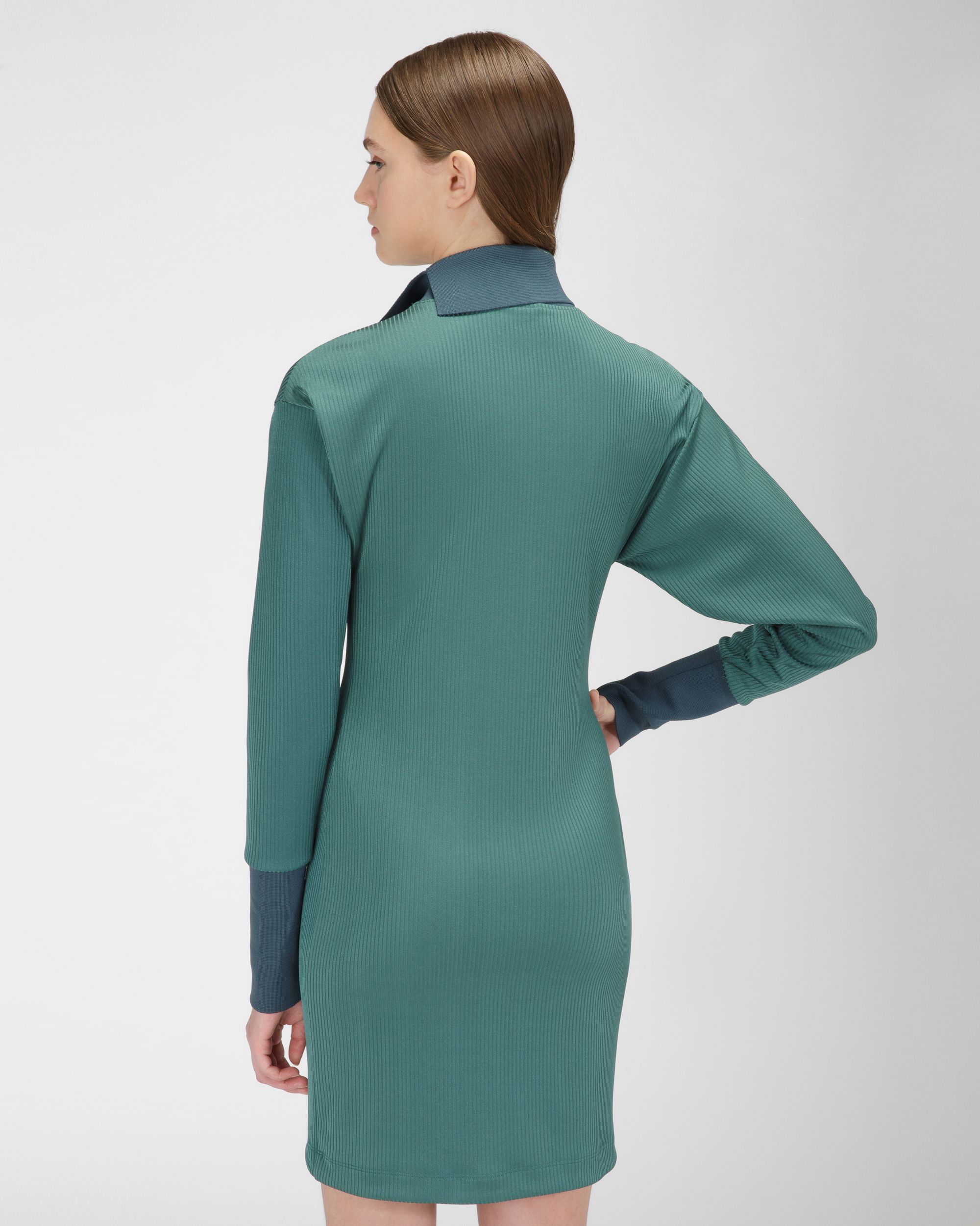 Abito Dolcevita In Misto Poliestere Verde - Donna - Bally - 03