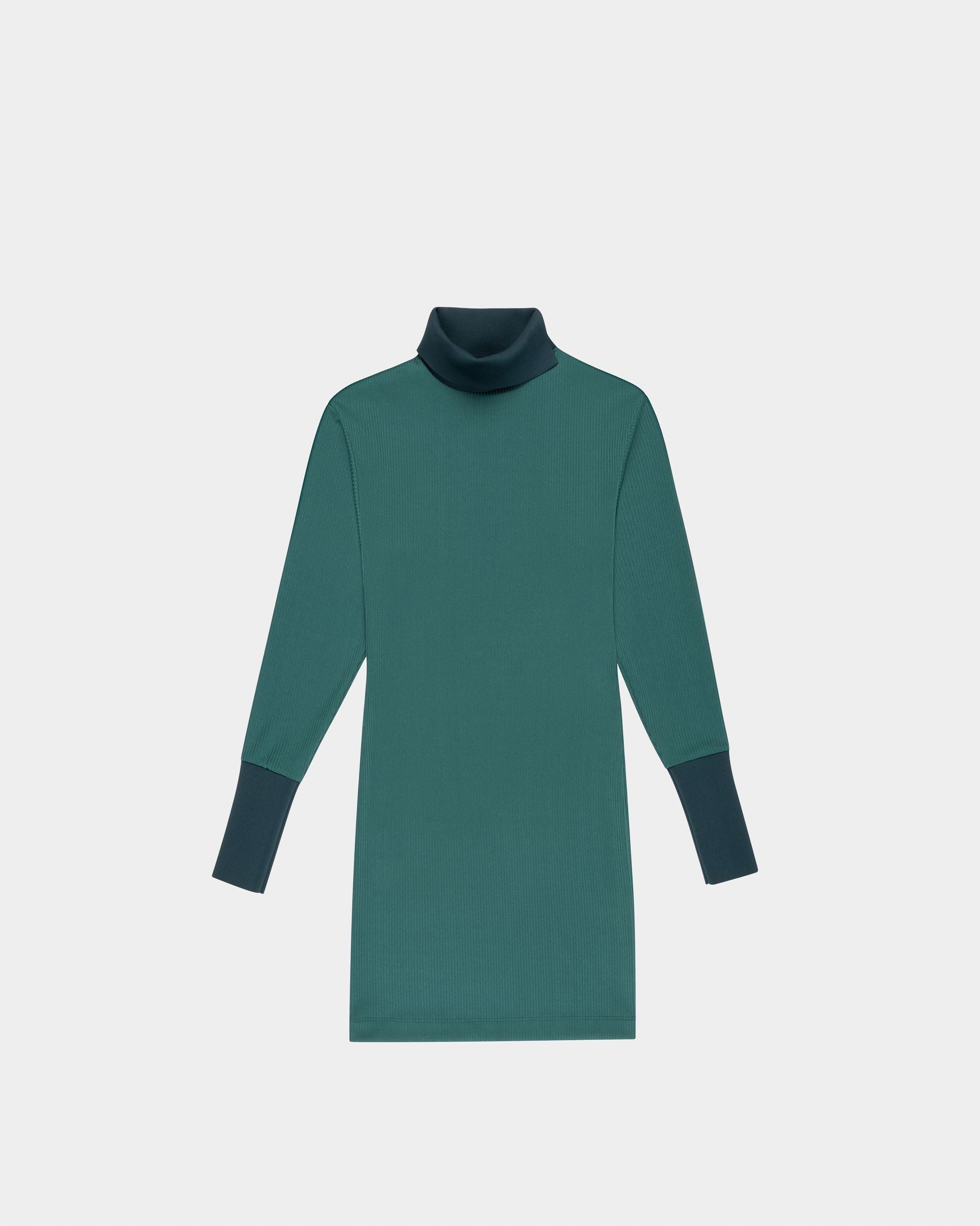 Abito Dolcevita In Misto Poliestere Verde - Donna - Bally - 04