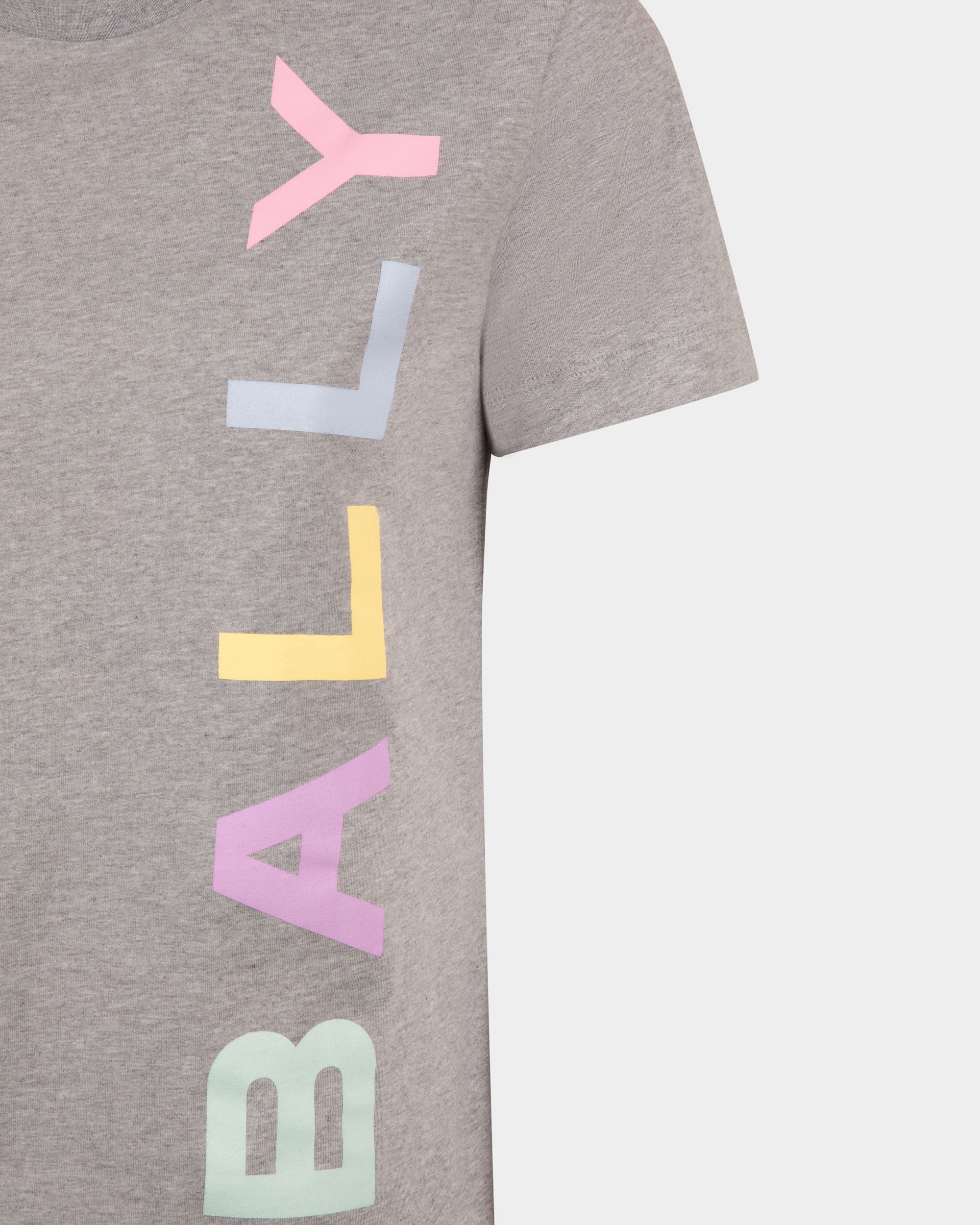 T-Shirt In Cotone Grigio Mélange - Donna - Bally - 02