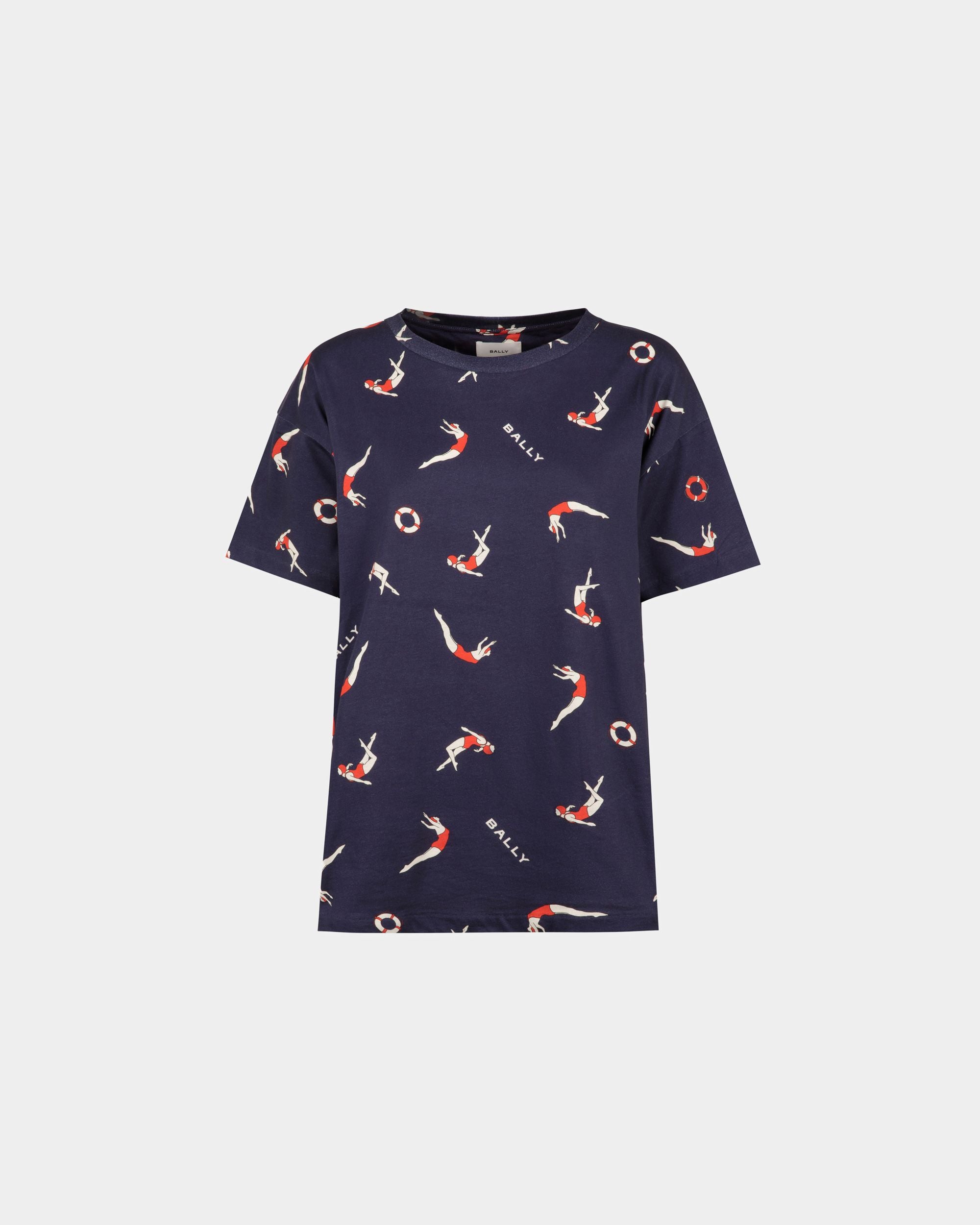 Printed T-shirt in Cotton - Women's - Bally - 01