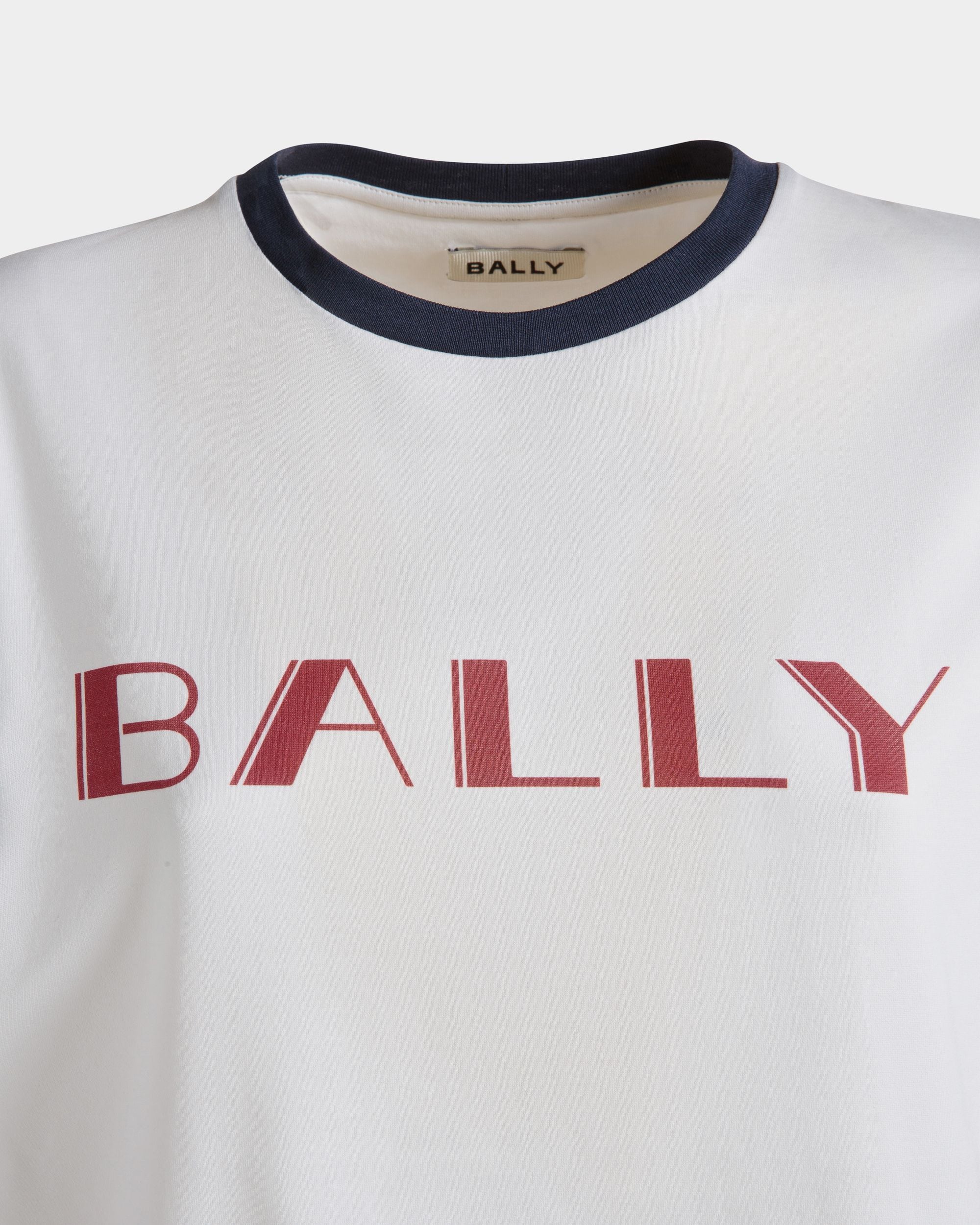 Summer Capsule T-Shirt In White Cotton - Women's - Bally - 02