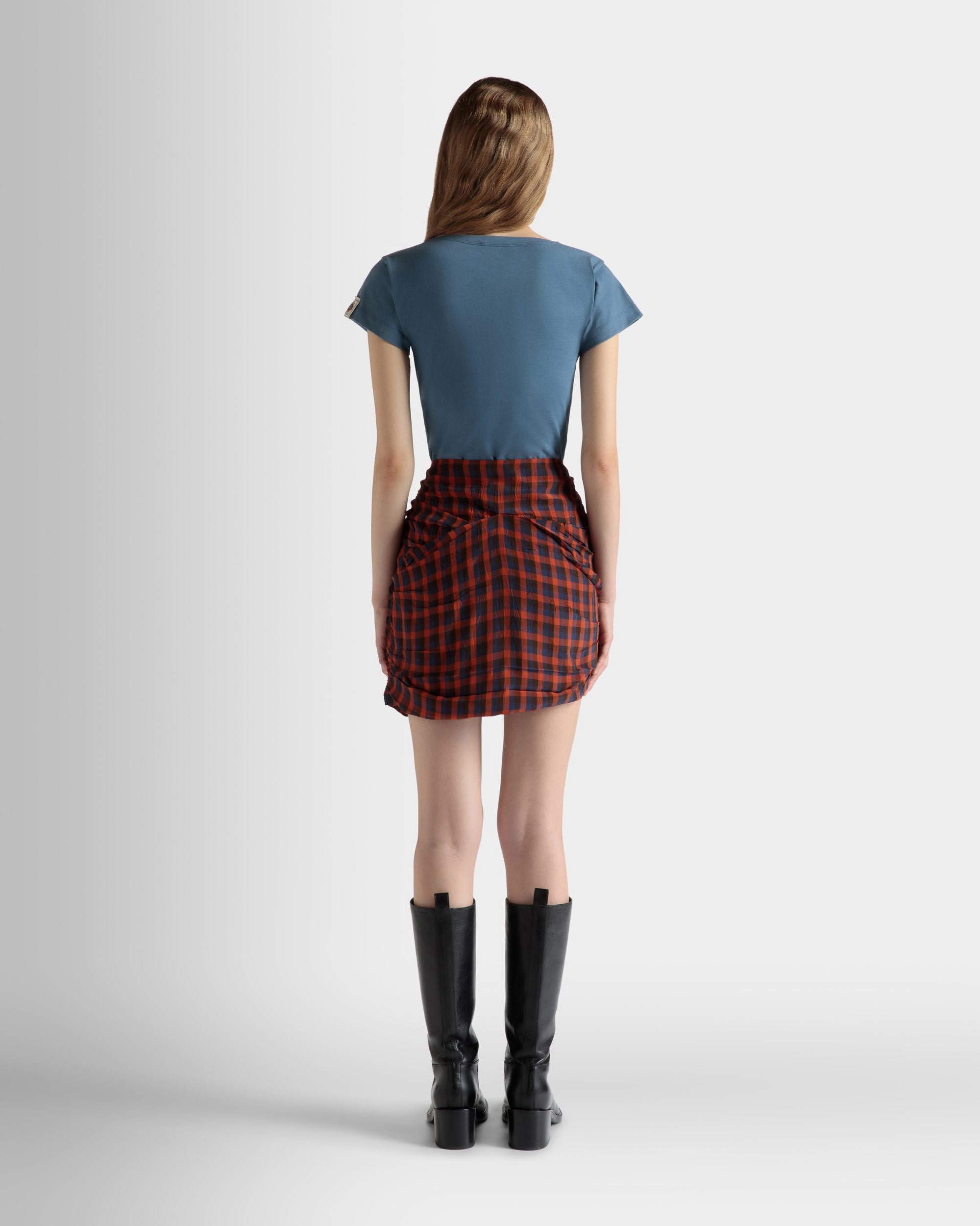 T-Shirt En Coton Light Blue - Femme - Bally - 06