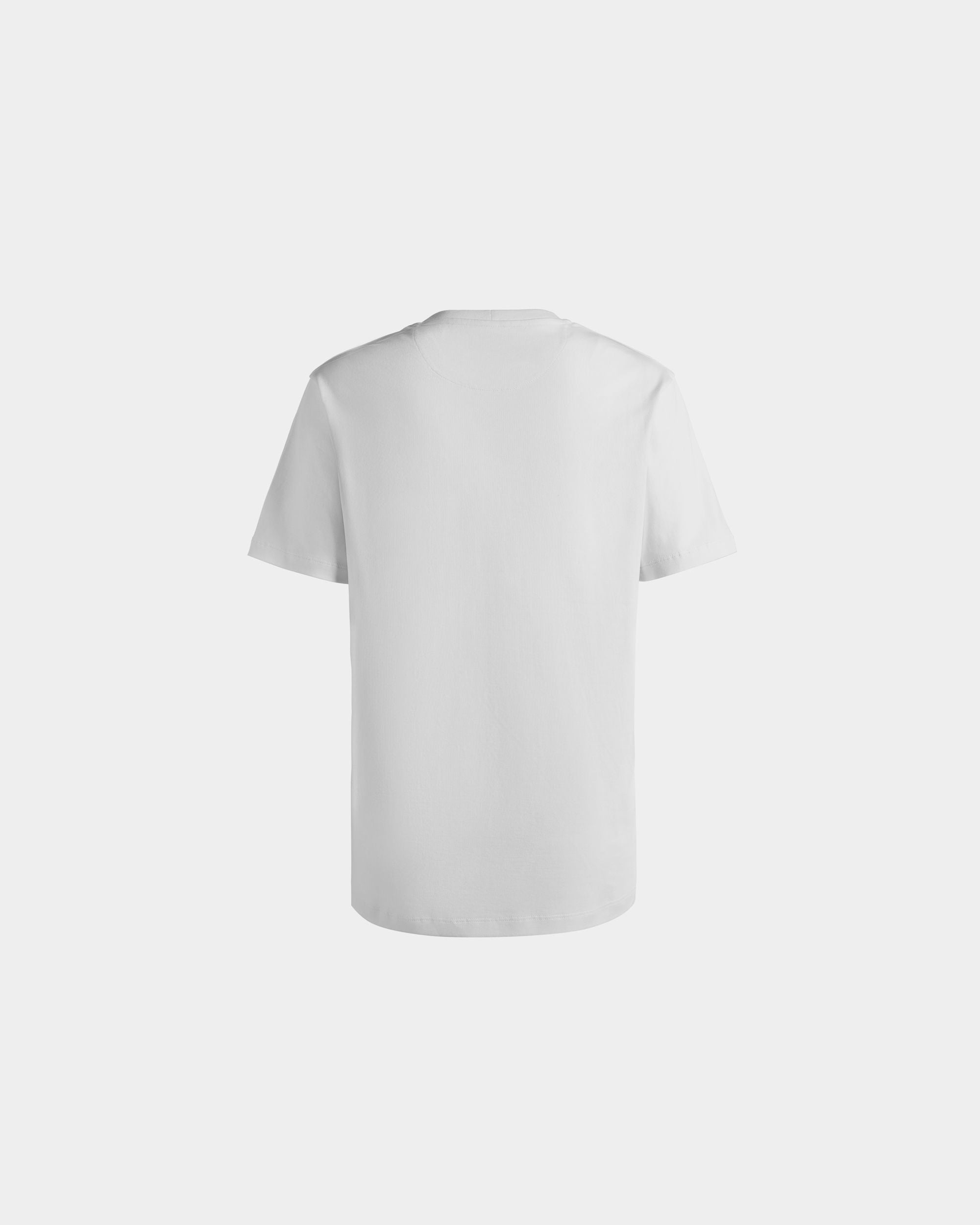 T-Shirt With Bally Crest Logo In White Cotton - Women's - Bally - 08