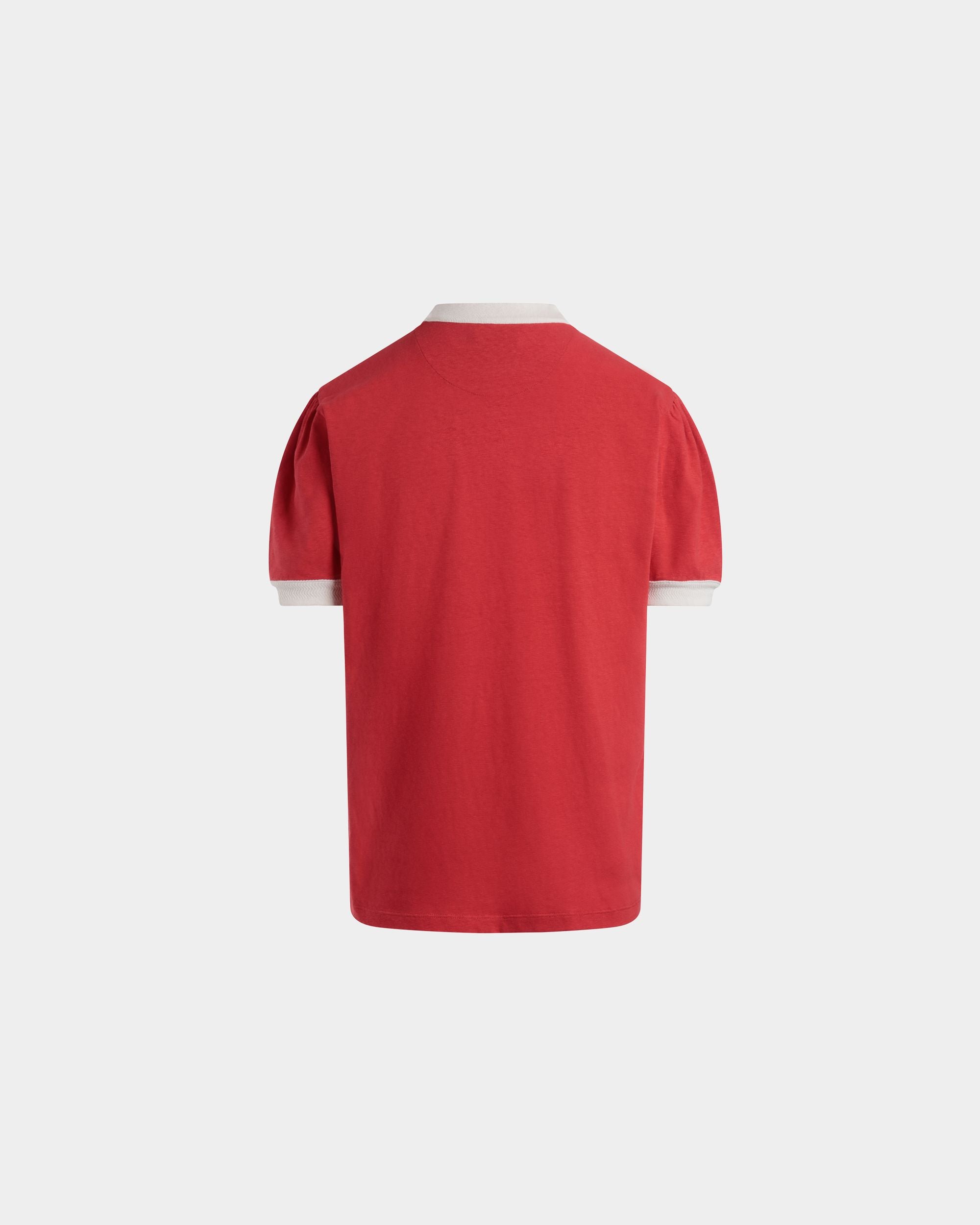 Cutsew T-Shirt In Red Mix Cotton - Women's - Bally - 03