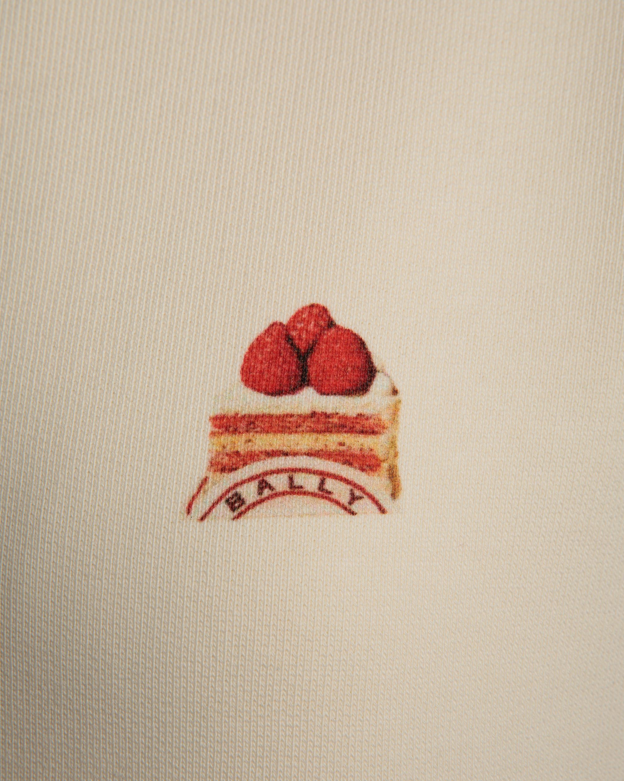Sweatshirt Mit Rundhalsausschnitt Und Bally Cake Aus Baumwolle In Elfenbein - Women's - Bally - 05