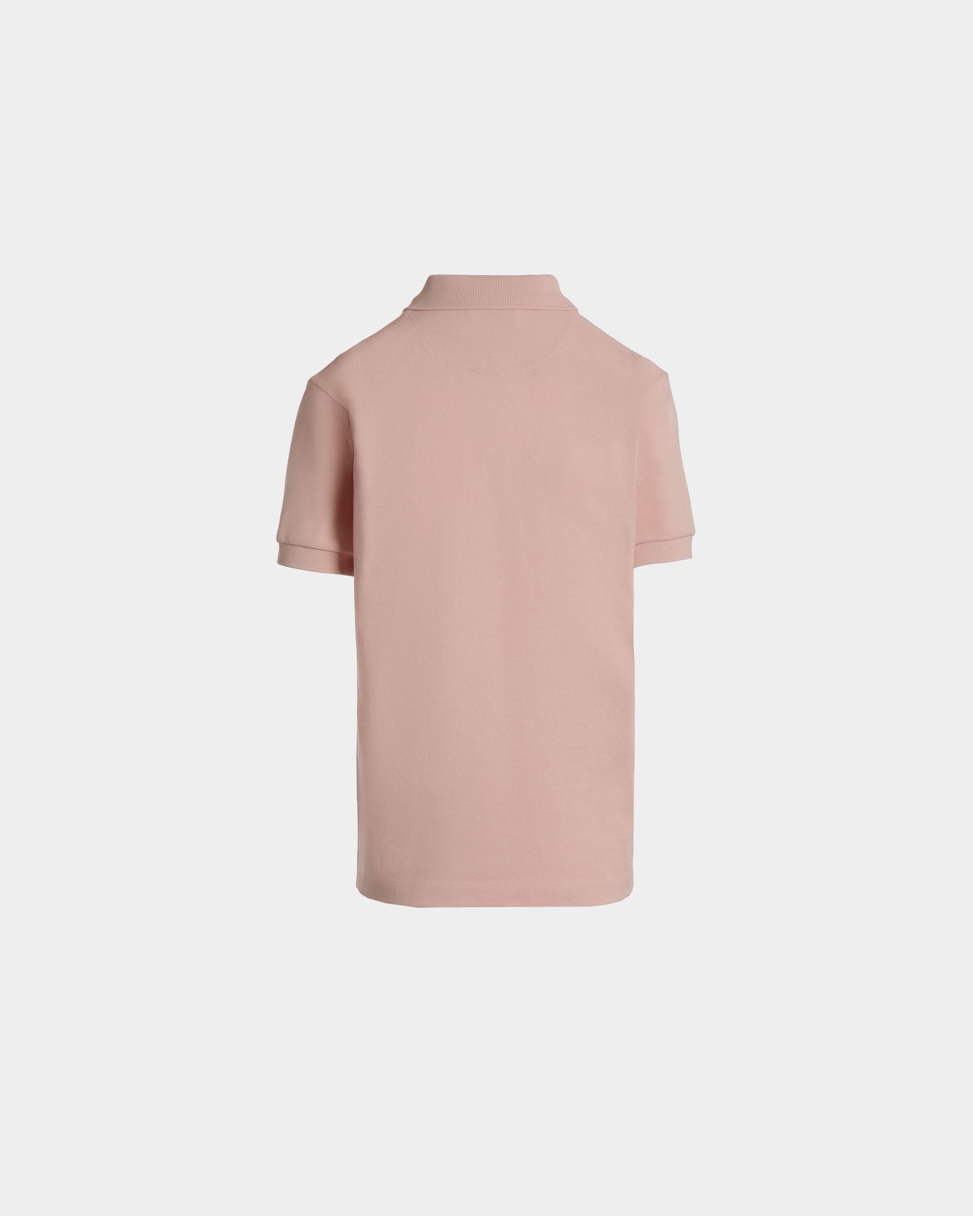 Polo Shirt with a Bally Cake in Dusty Petal Cotton - Women's - Bally - 07