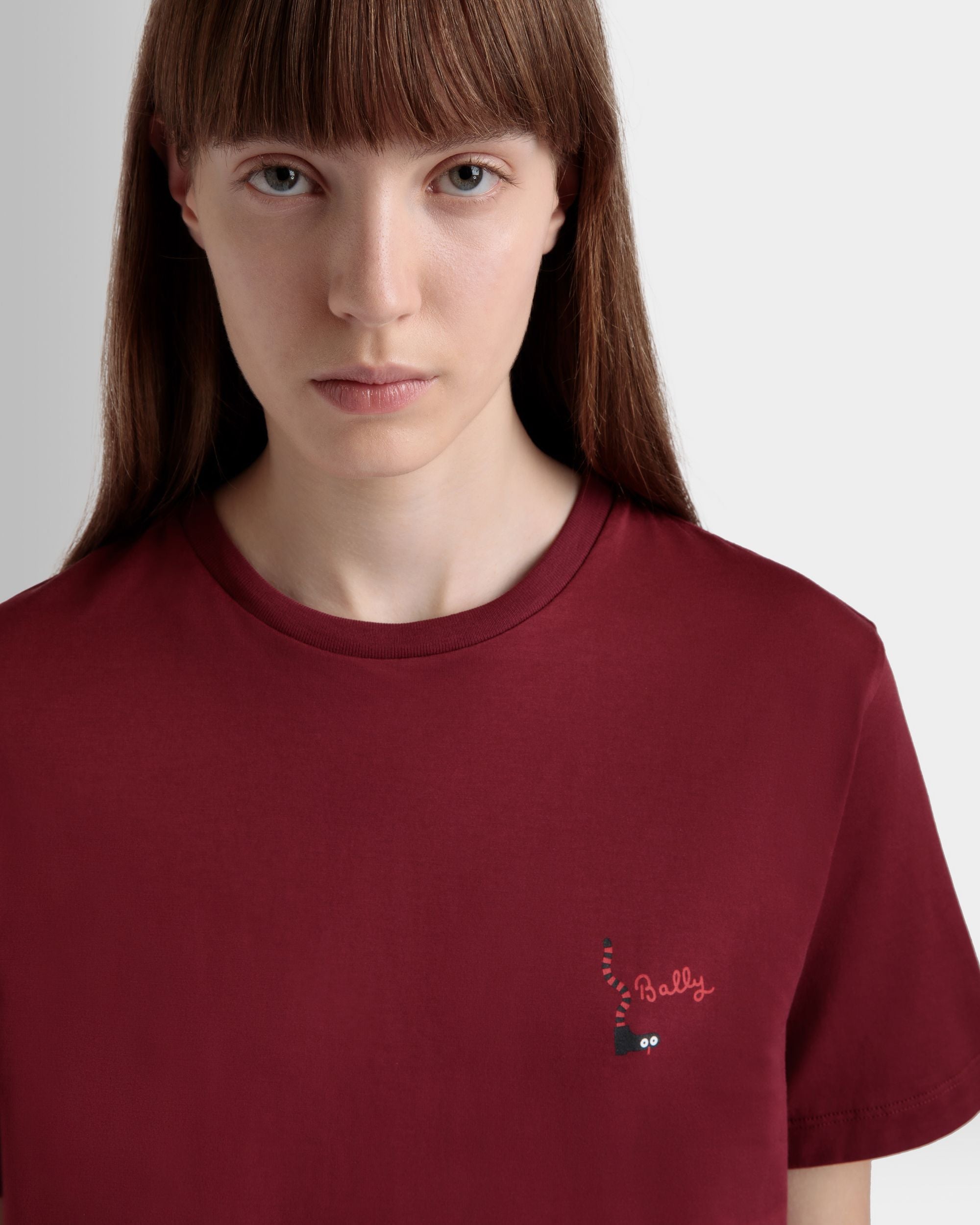T-Shirt in Sirah Cotton - Women's - Bally - 03