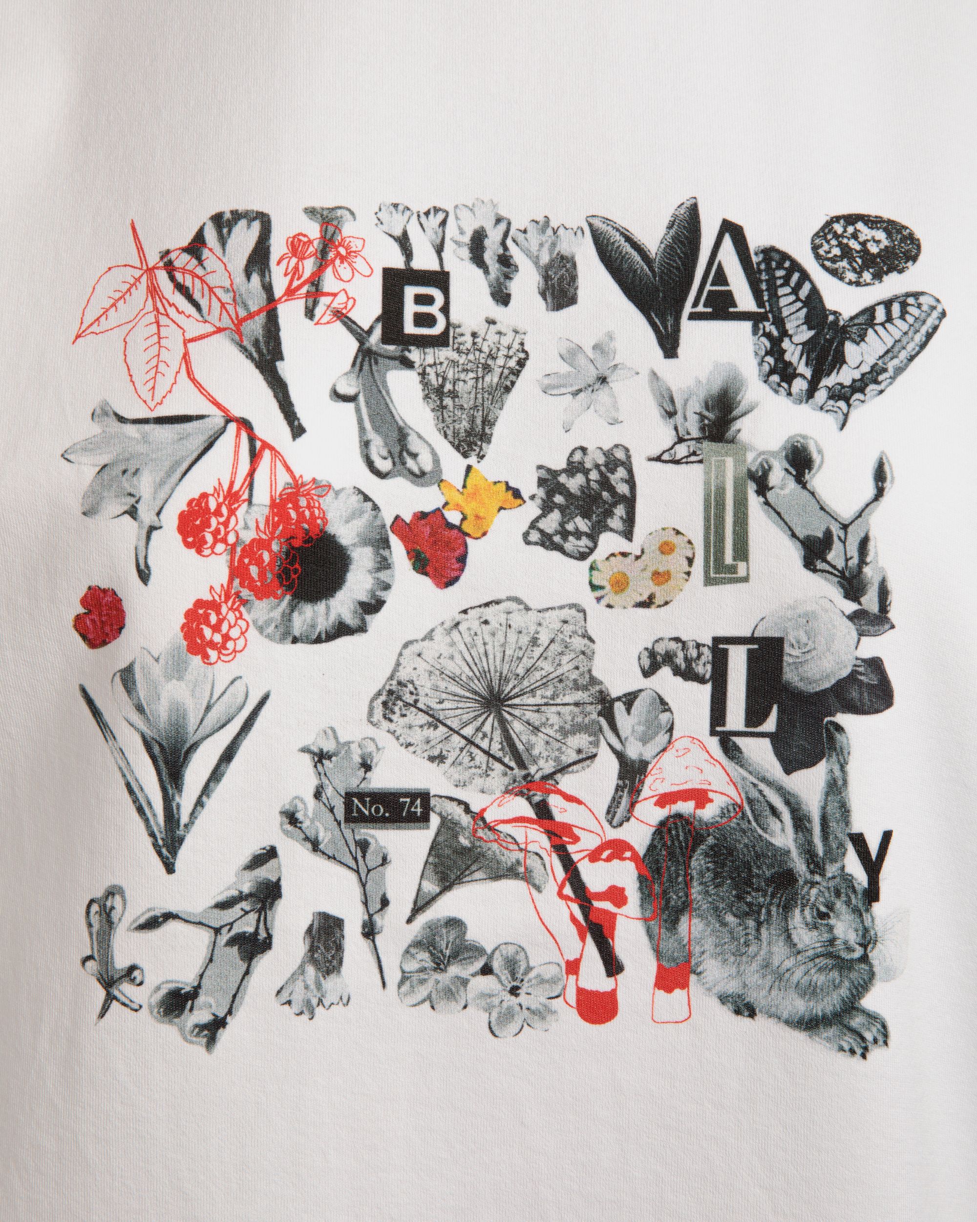 T-Shirt In Cotone Bianco Con Stampa Bally Collage - Donna - Bally - 04