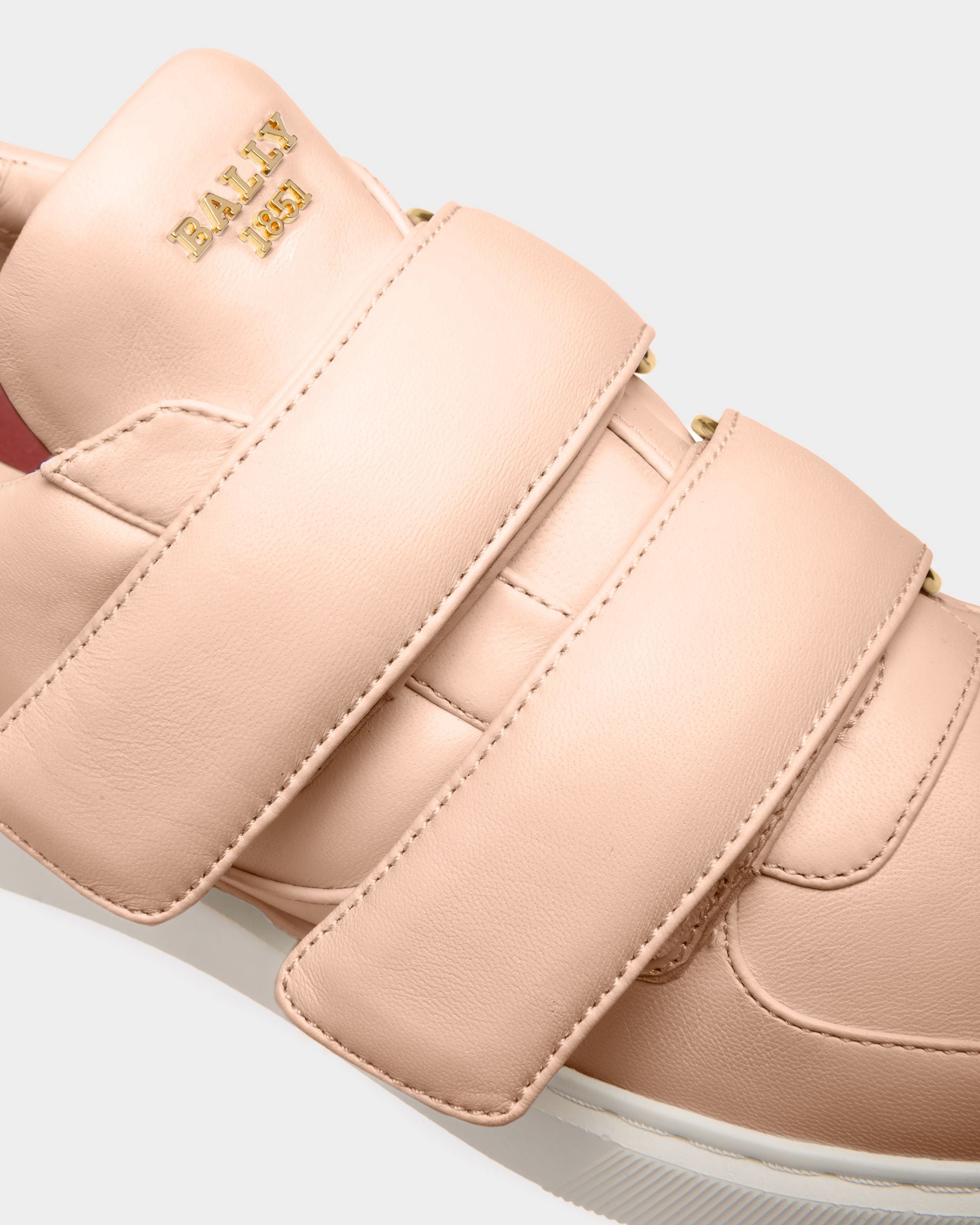 Maylor Sneakers En Cuir Rose Pâle - Femme - Bally - 06