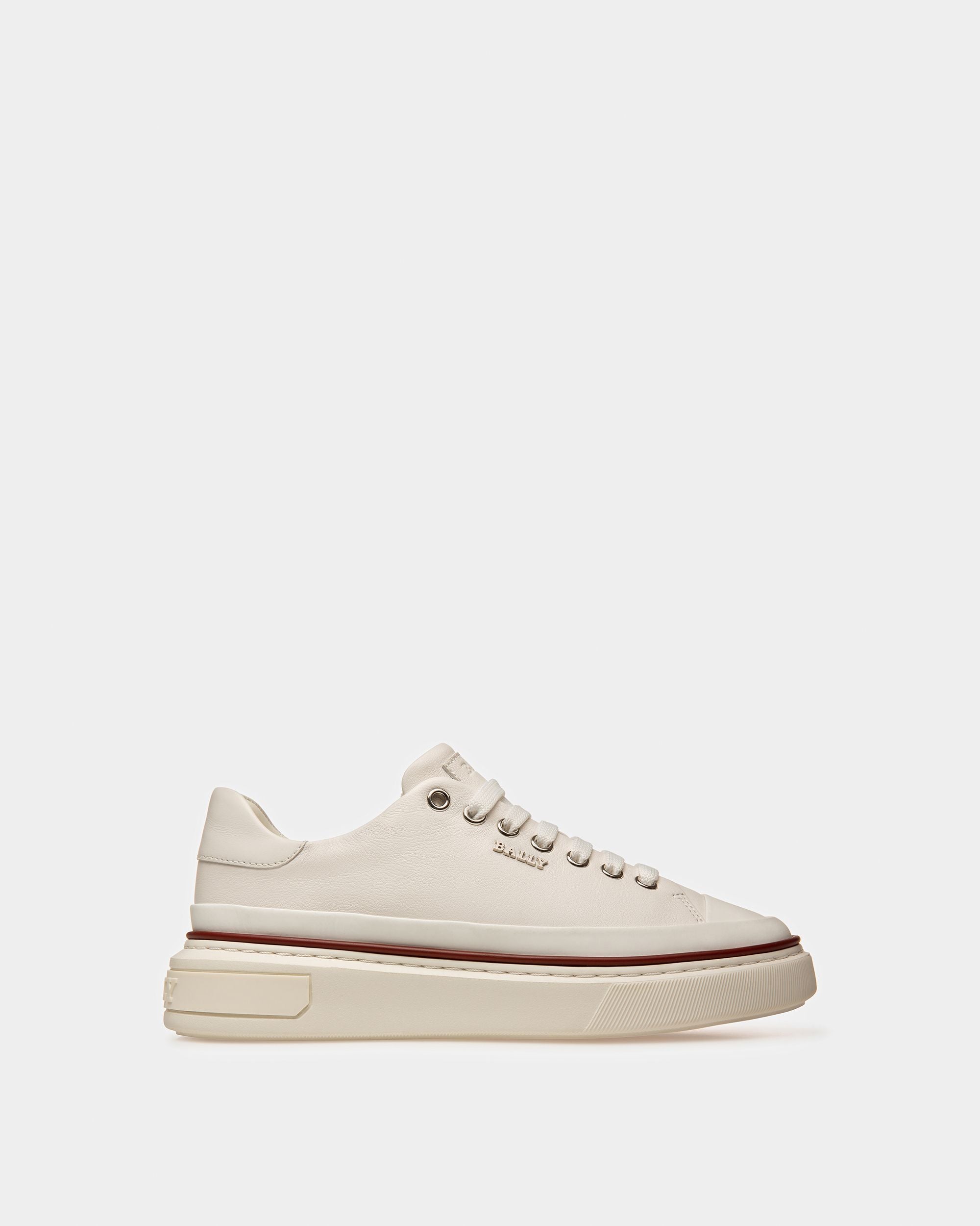 Maily Sneaker Aus Weissem Leder - Damen - Bally - 01