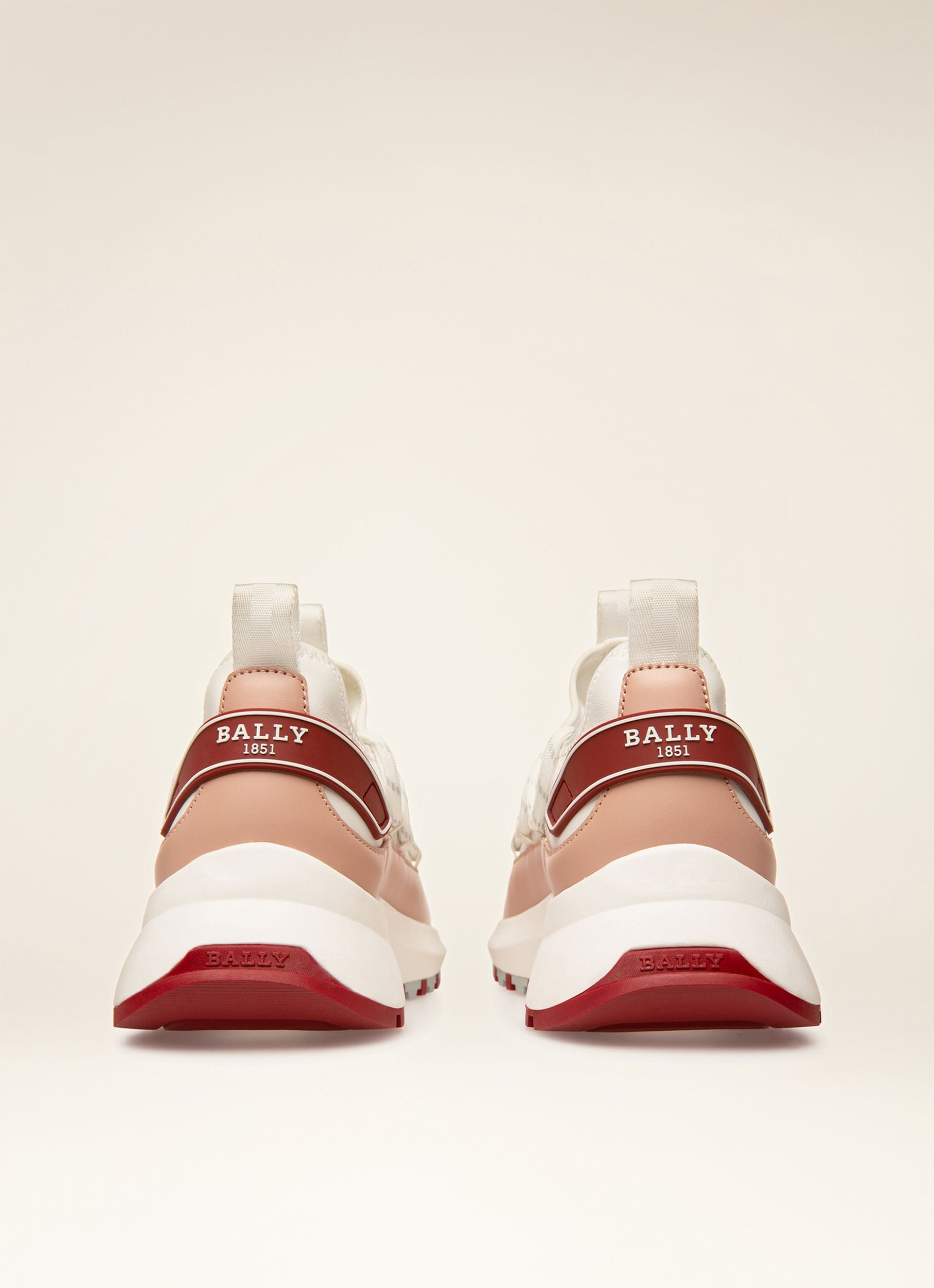Delys Sneaker In Pelle Bianca E Rosa - Donna - Bally - 03