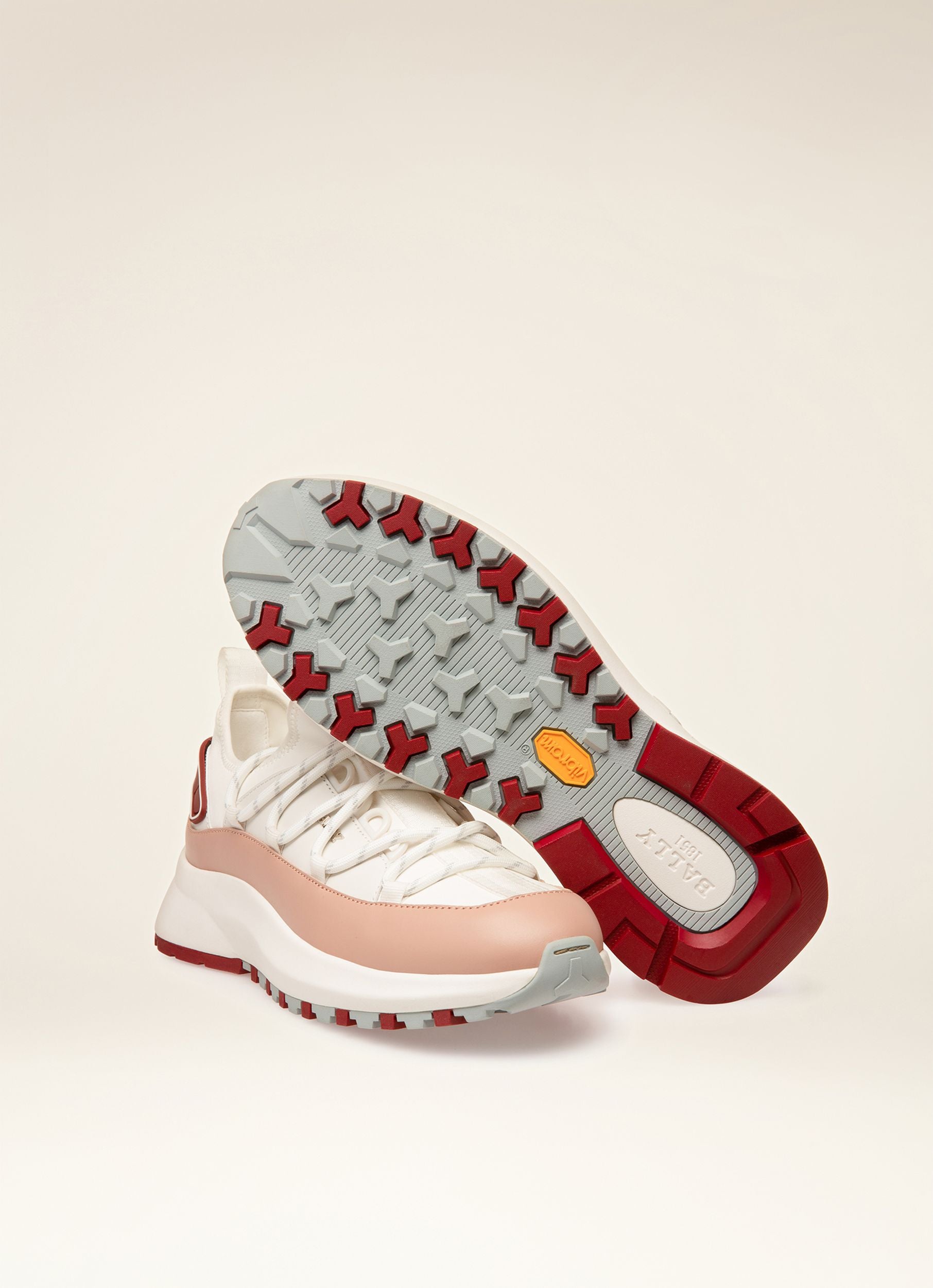 Delys Sneaker In Pelle Bianca E Rosa - Donna - Bally - 07