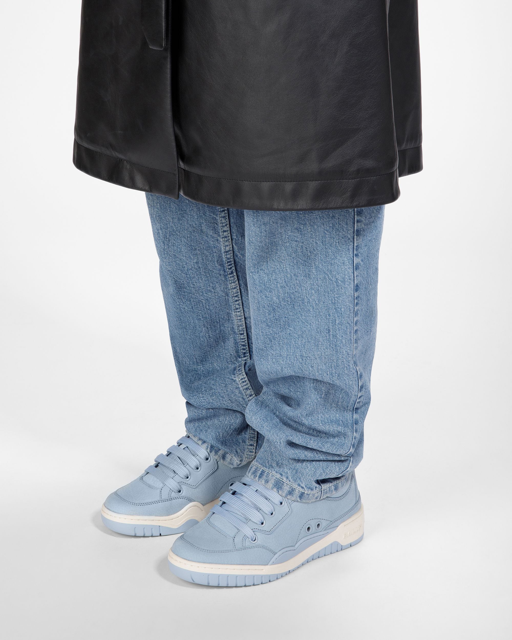 Kiro Sneakers En Cuir Bleu Clair - Femme - Bally - 07