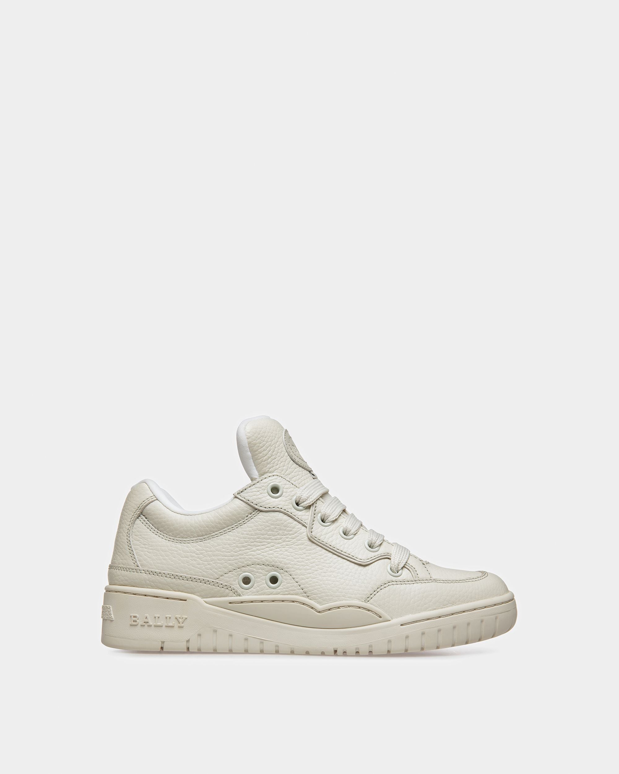 Kiro Sneakers En Cuir Blanc Poussière - Femme - Bally - 01