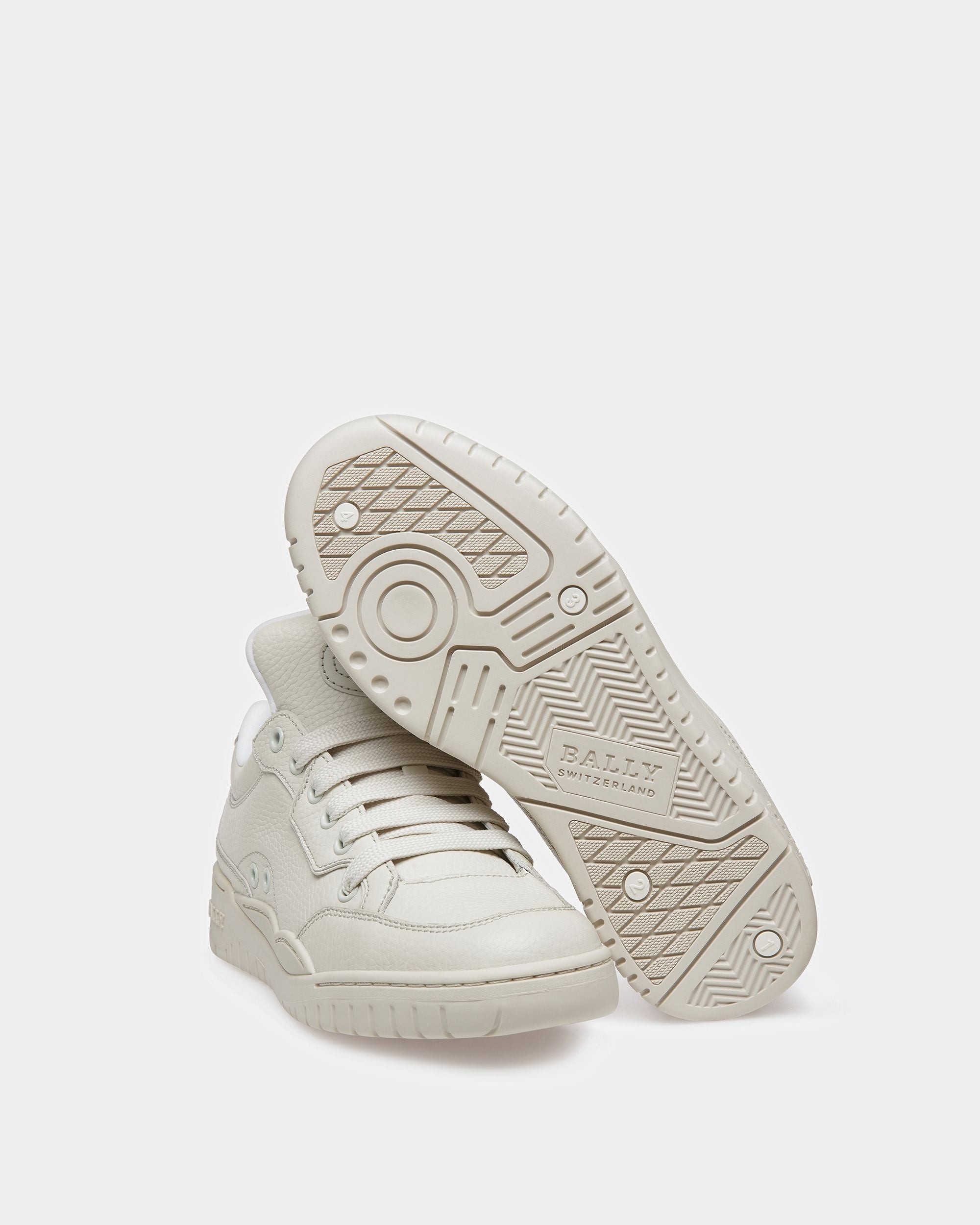 Kiro Sneakers En Cuir Blanc Poussière - Femme - Bally - 05
