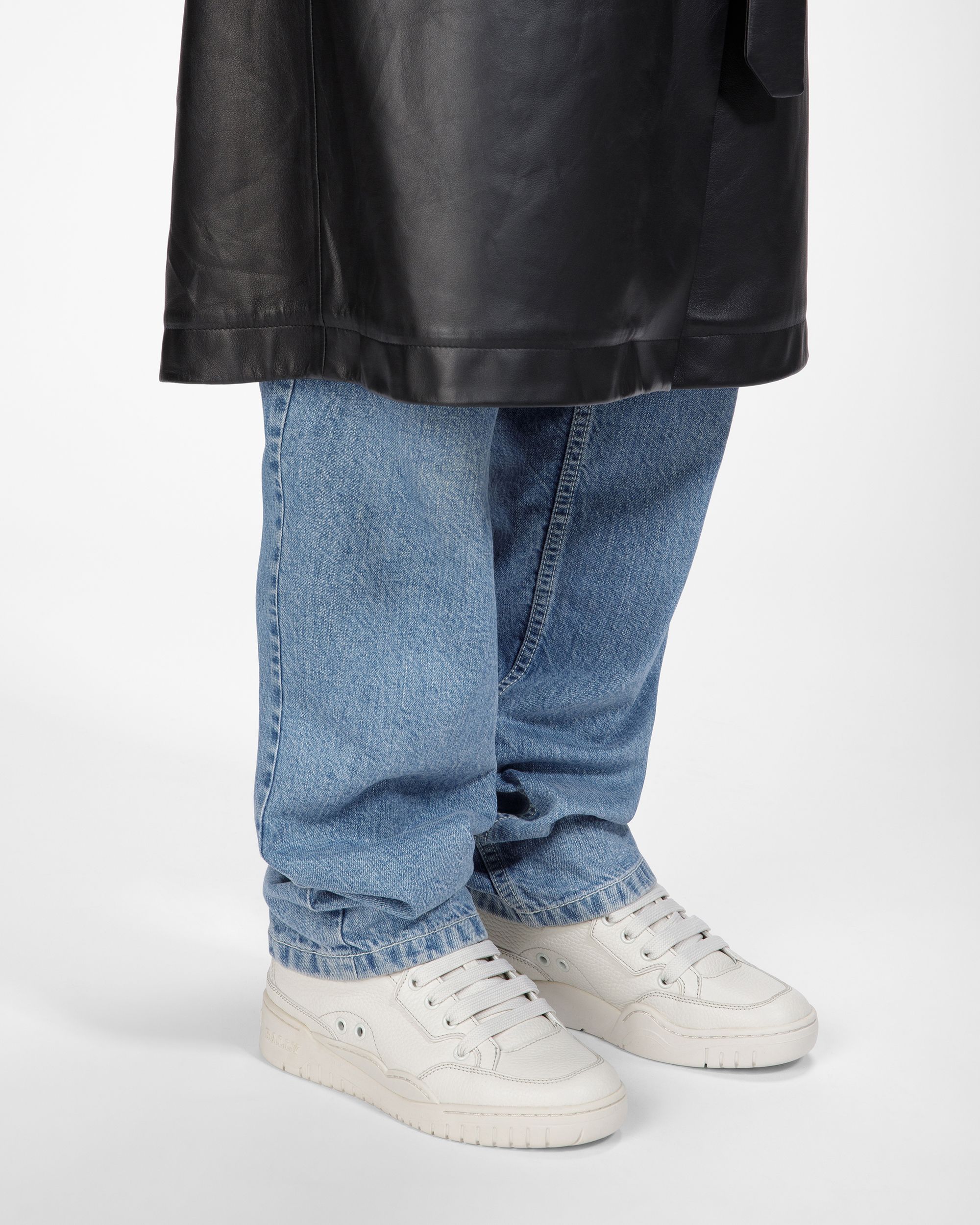 Kiro Sneakers En Cuir Blanc Poussière - Femme - Bally - 07