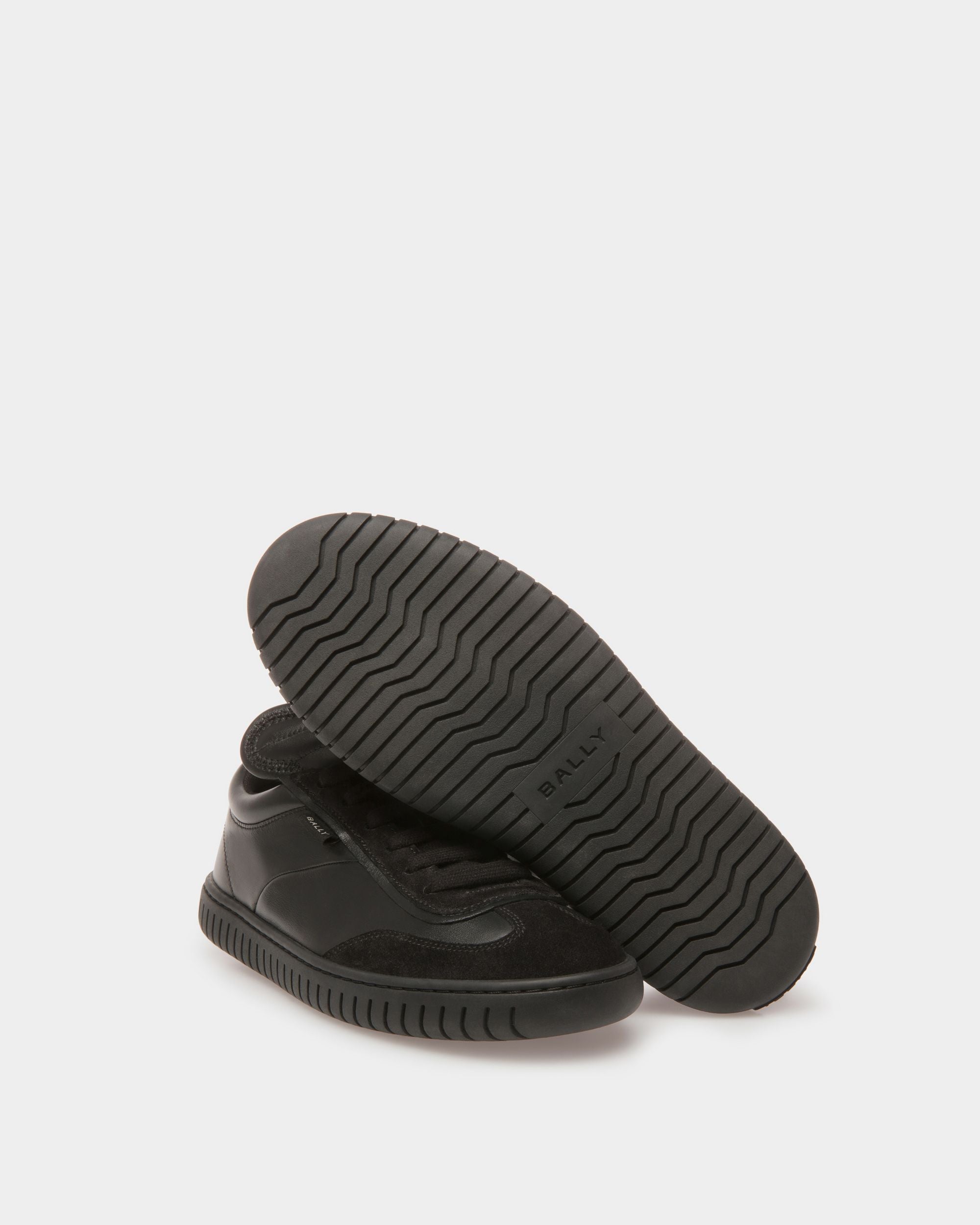 Player Sneakers In Black Leather - Women's - Bally - 04