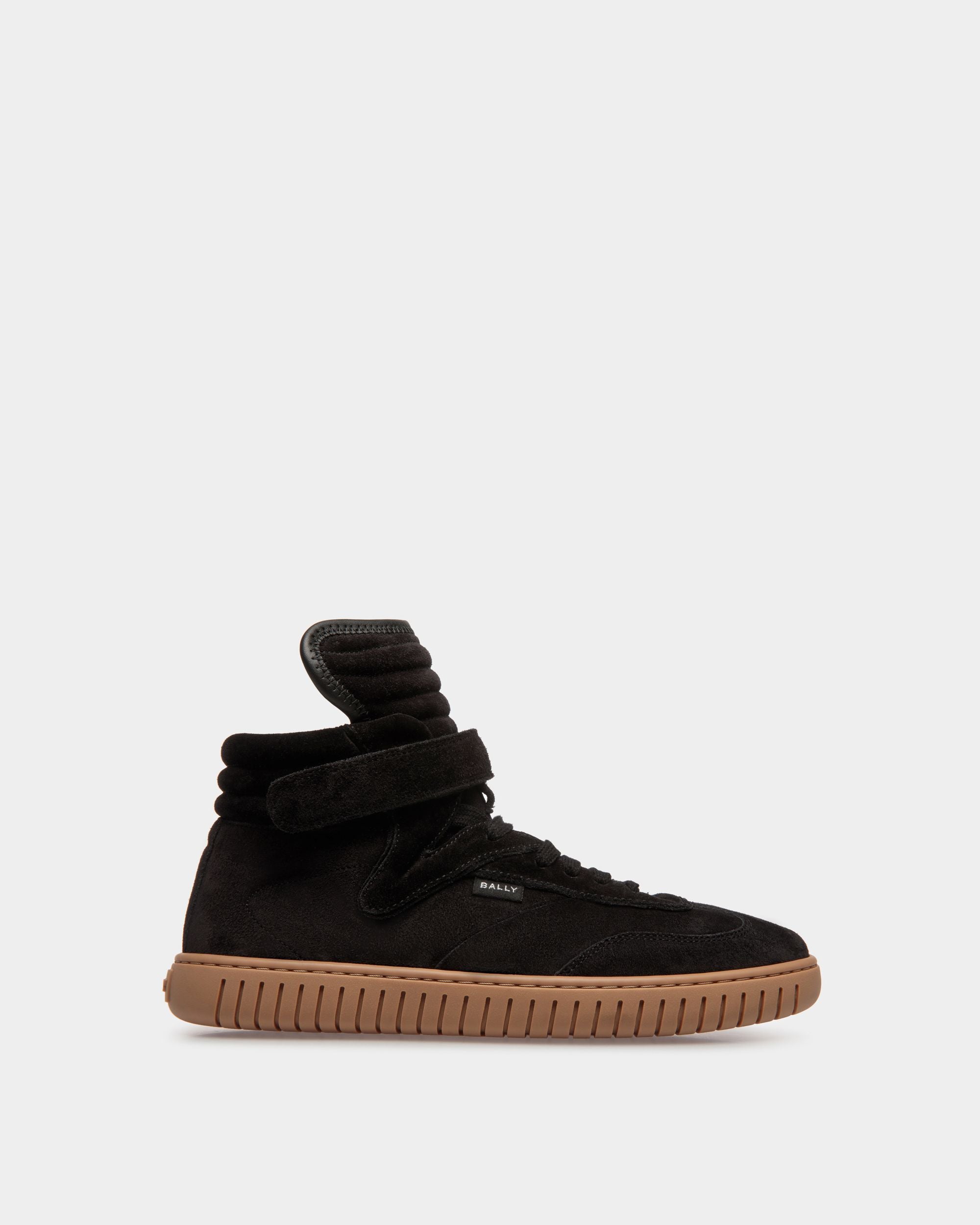 Player Sneaker Aus Schwarzem Und Bernsteinfarbenem Leder - Damen - Bally - 01