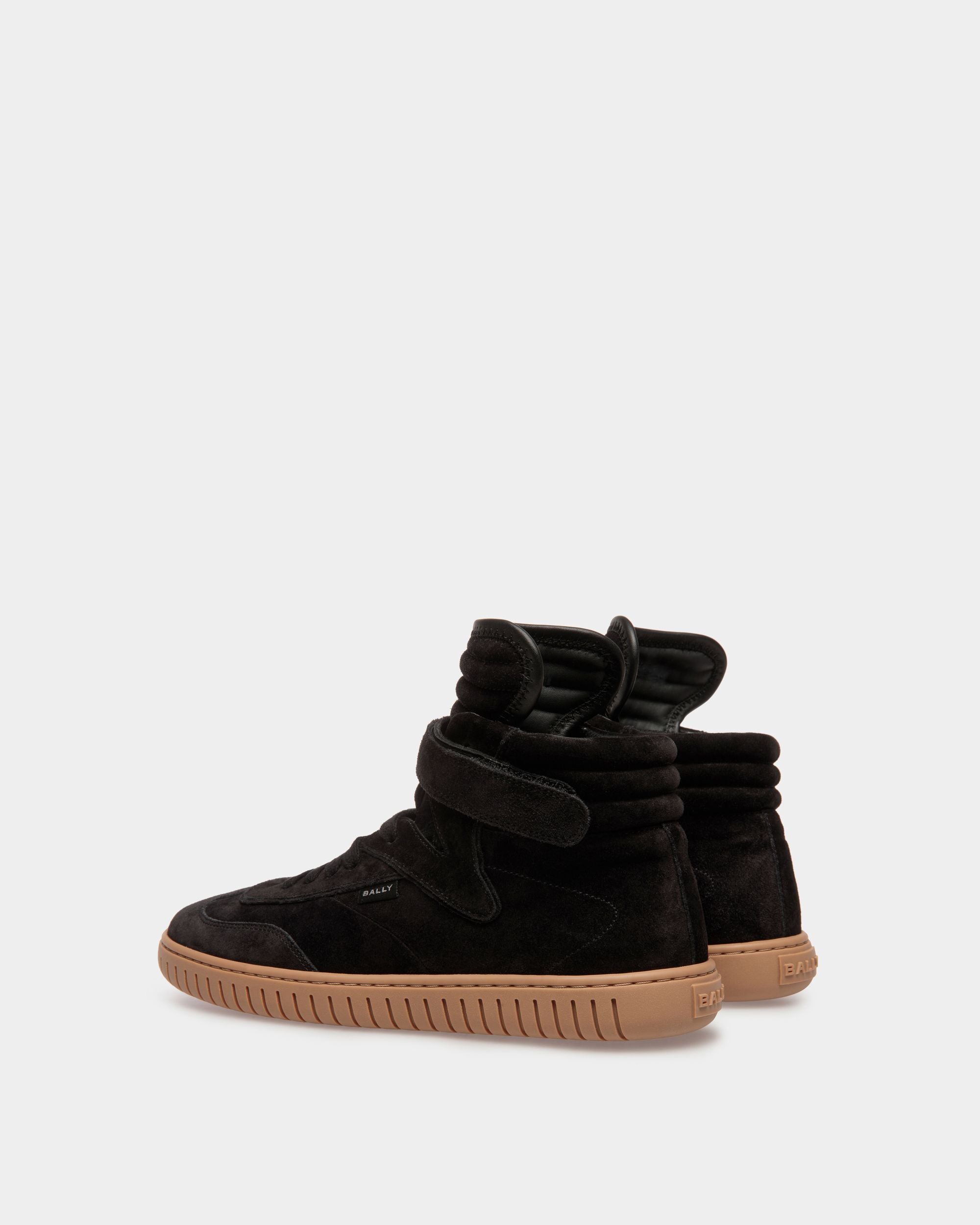 Player Sneaker Aus Schwarzem Und Bernsteinfarbenem Leder - Damen - Bally - 04