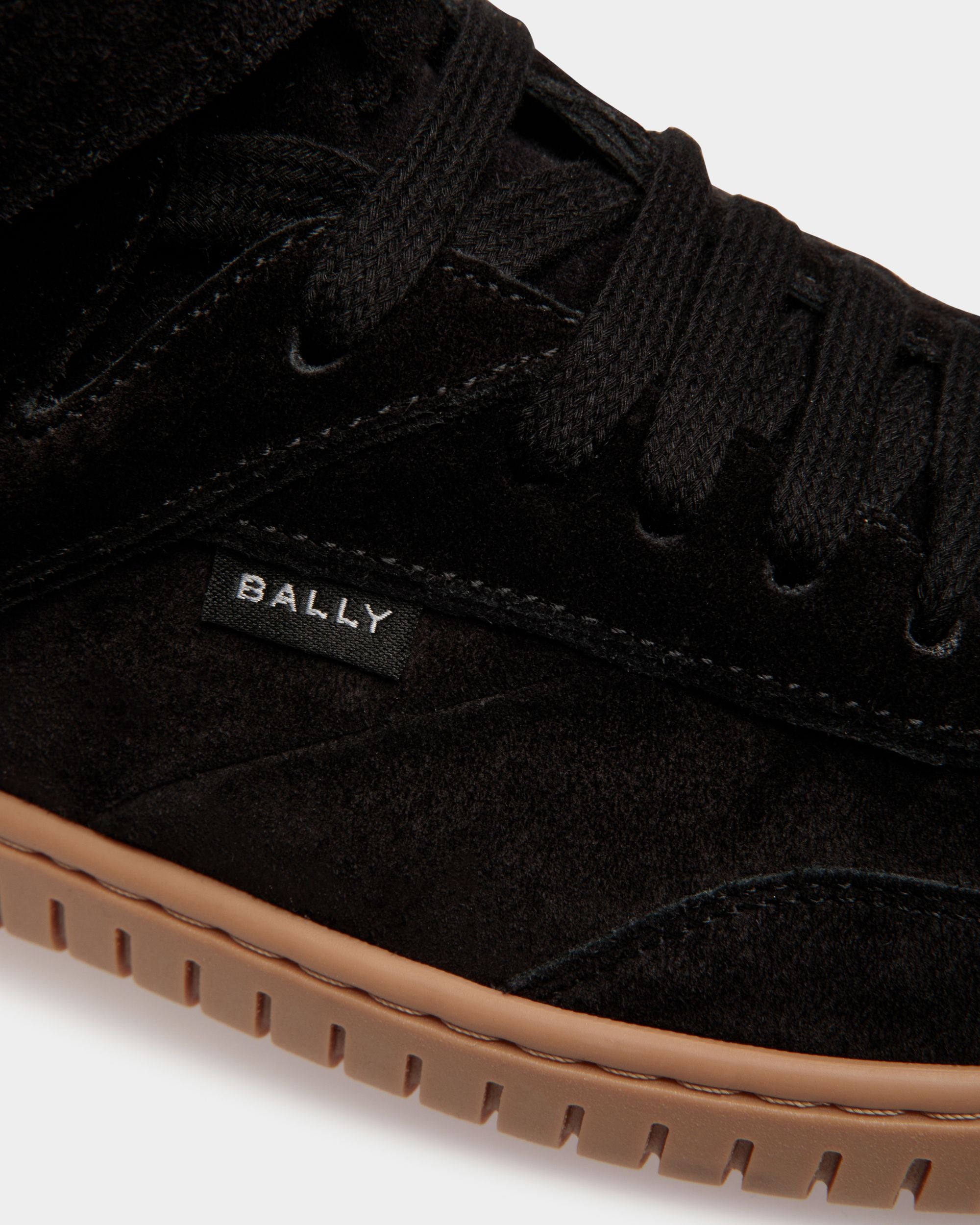 Player Sneaker Aus Schwarzem Und Bernsteinfarbenem Leder - Damen - Bally - 06