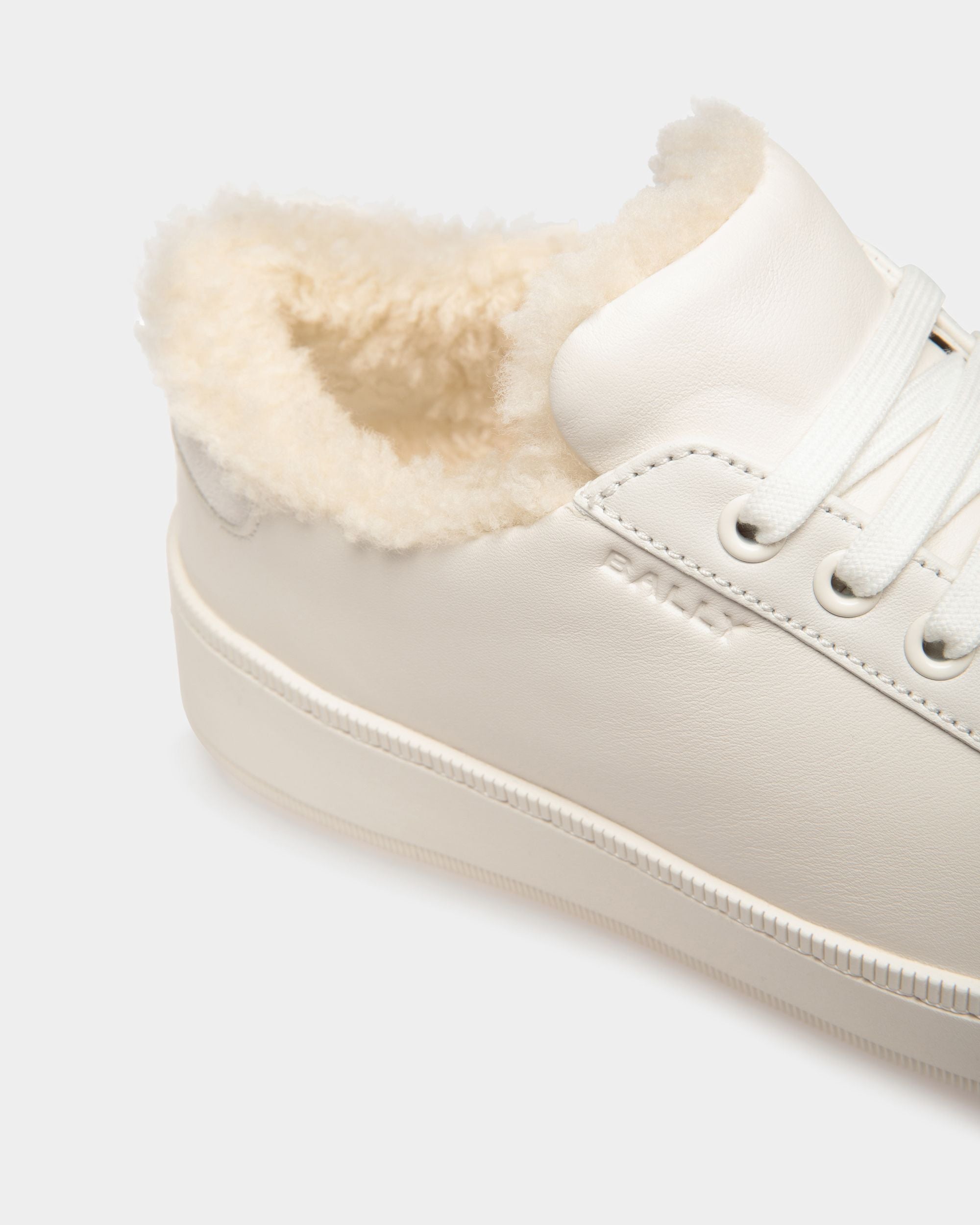 Sneakers Raise En Cuir Blanc - Femme - Bally - 07