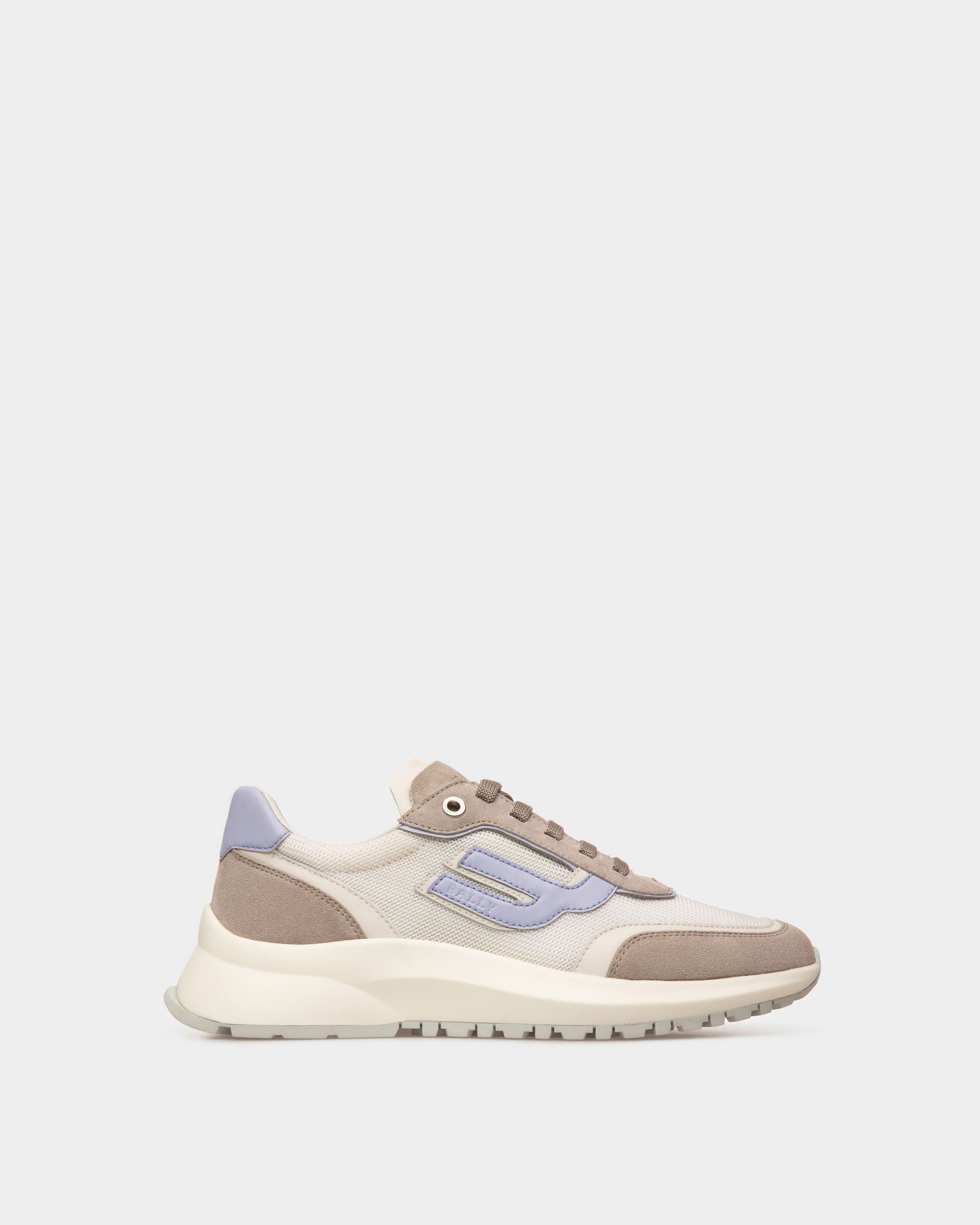 Demmy Sneaker Aus Weissem Und Grauem Netzstoff Und Leder - Damen - Bally - 01