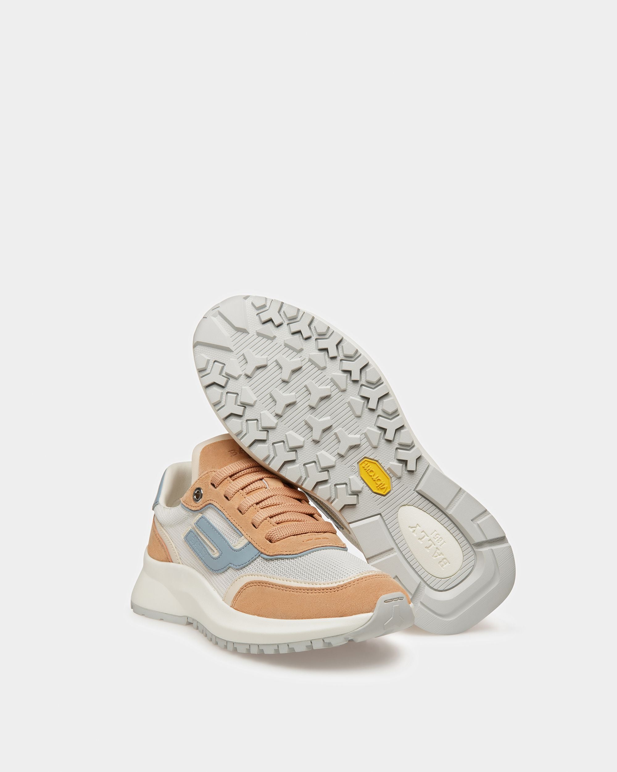 Demmy Sneakers Aus Leder Und Textil In Pfirsich - Damen - Bally - 05