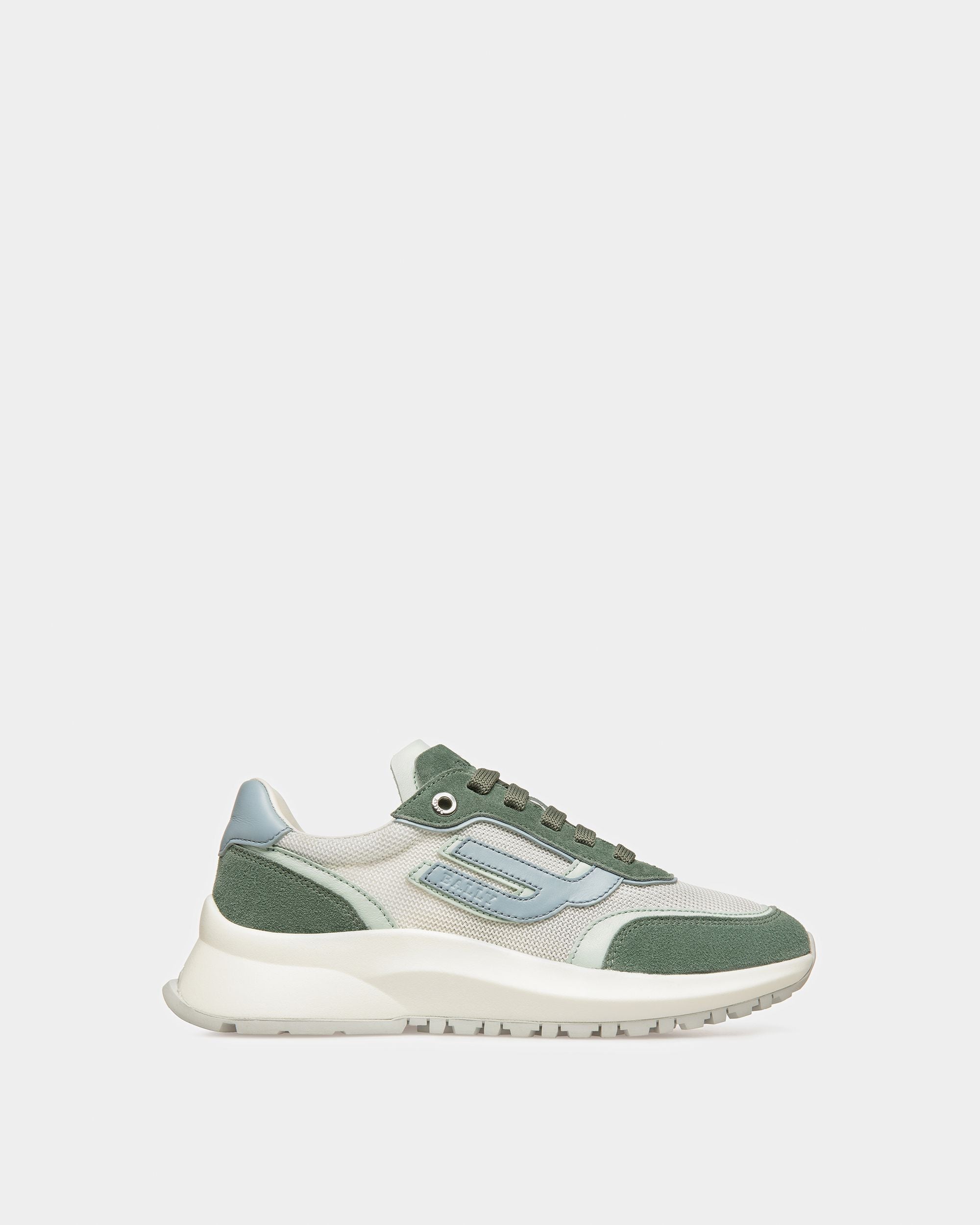 Demmy Sneakers En Cuir Et Tissu Sauge - Femme - Bally - 01