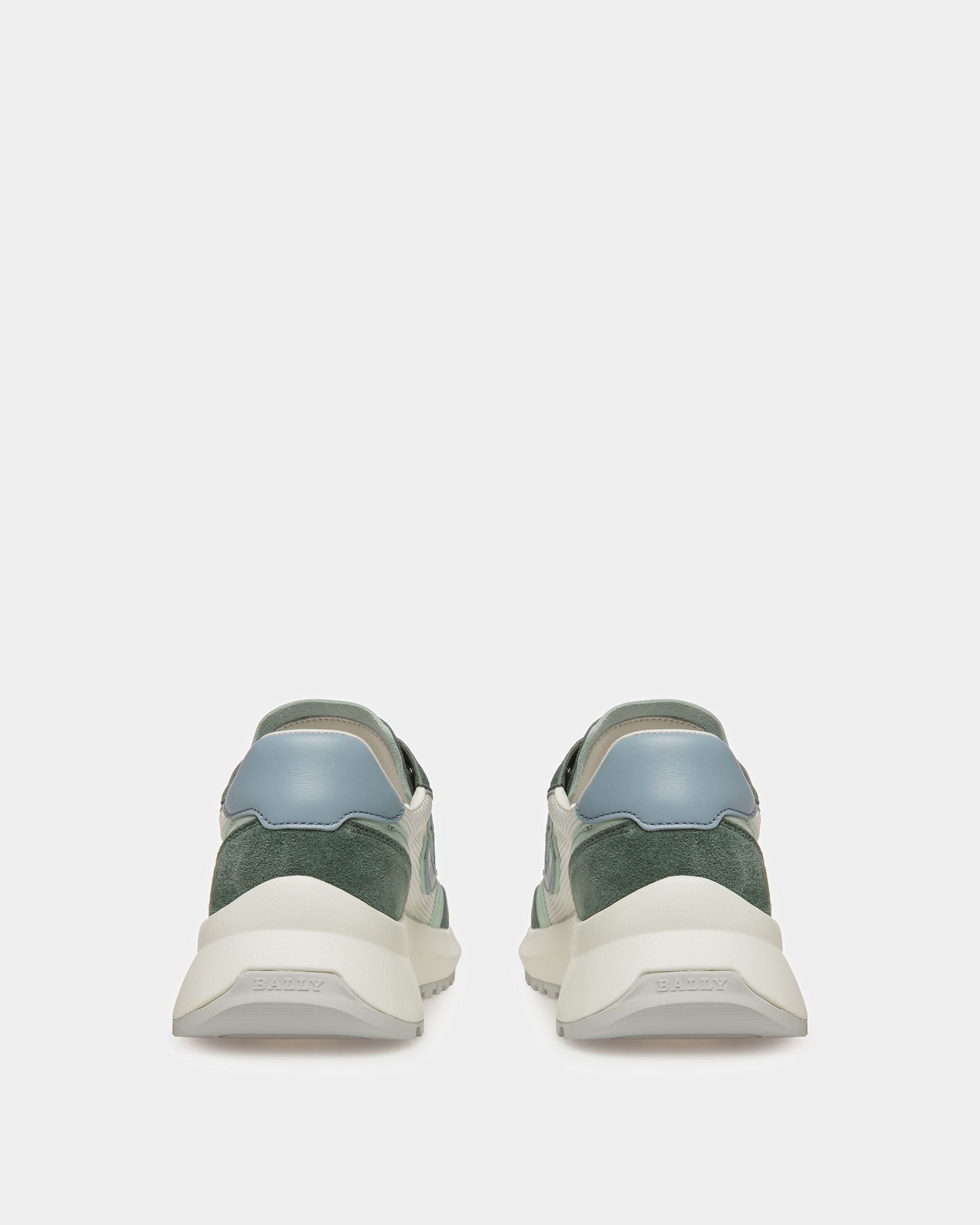 Demmy Sneakers En Cuir Et Tissu Sauge - Femme - Bally - 04